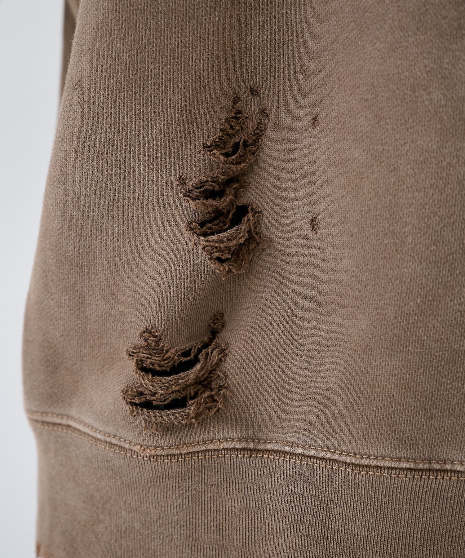 DAMAGE PATCH ZIP HOODIE JieDa