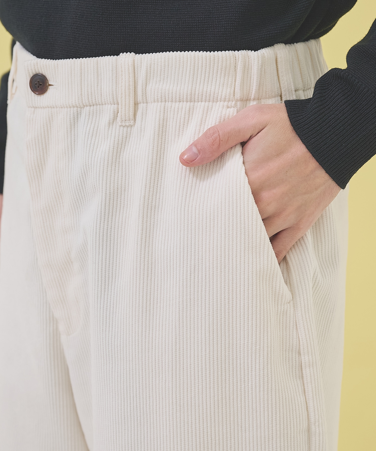 CORDUROY WIDE PANTS STUDIOUS