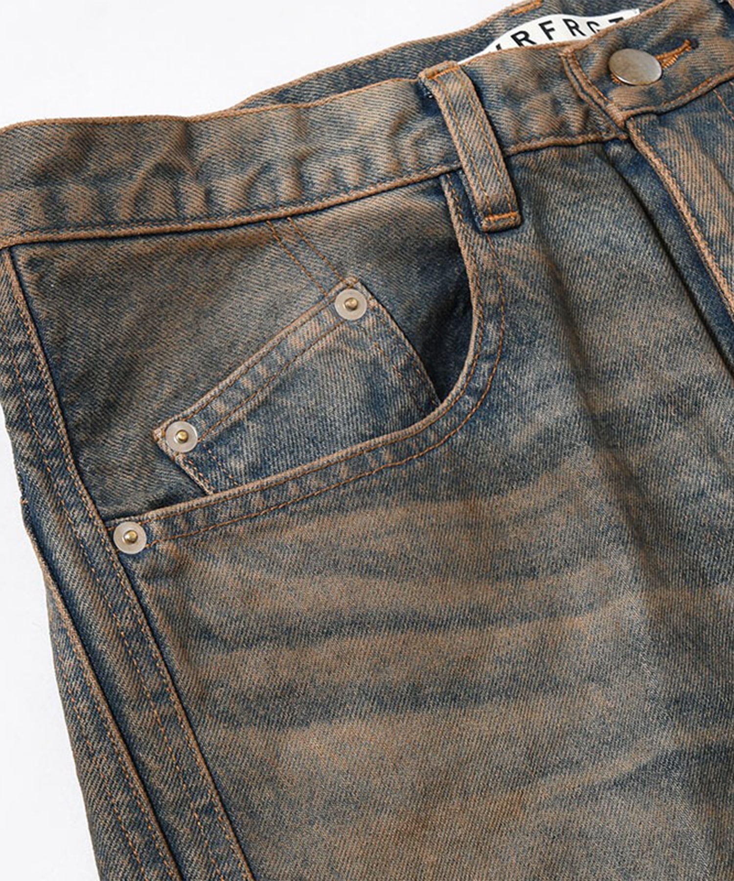 3D TWISTED WIDE LEG JEANS NVRFRGT