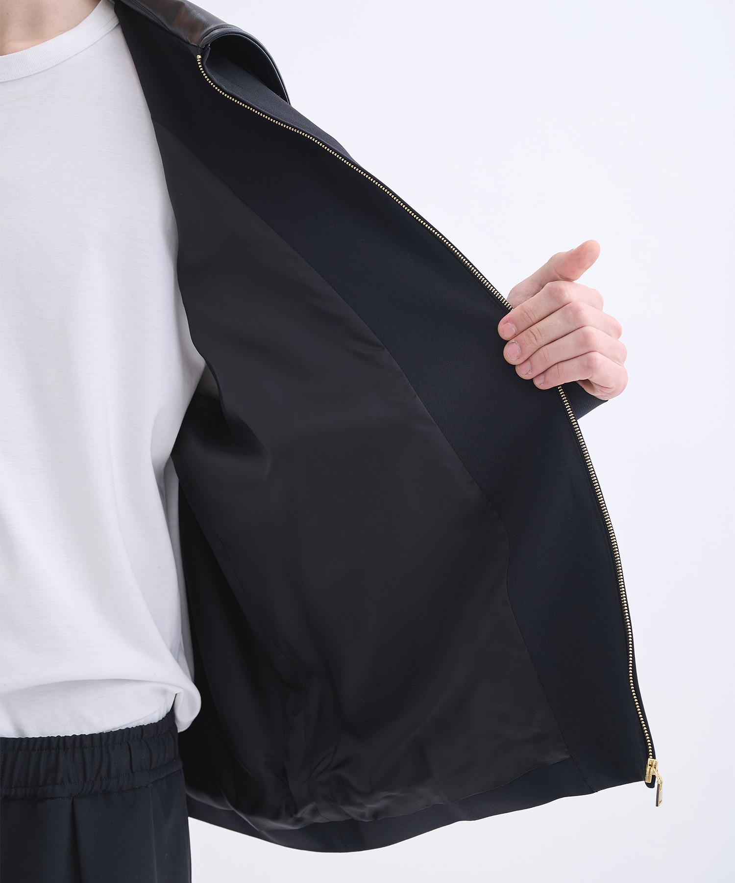 別注 Leather Color Zip Blouson CULLNI