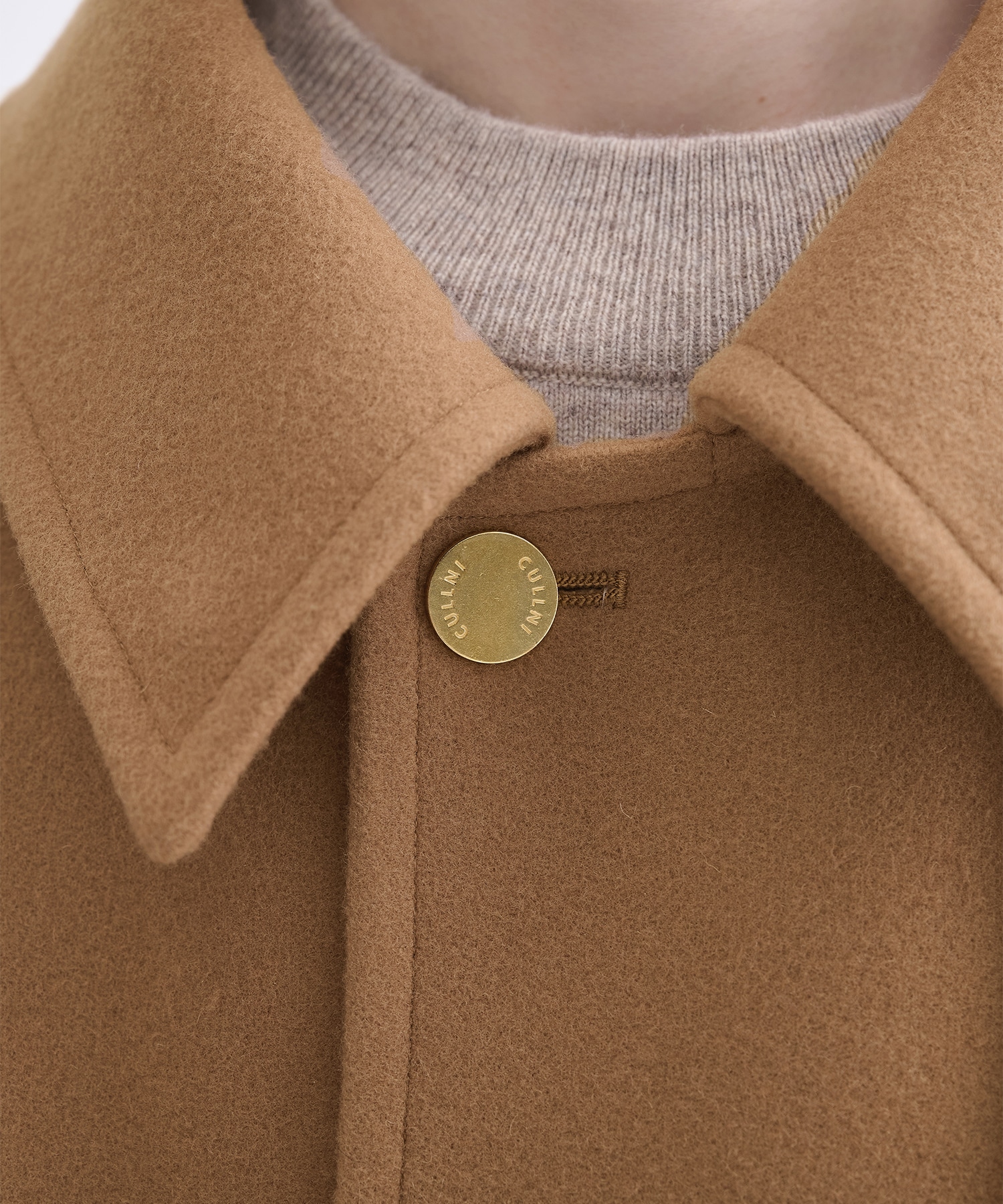 別注 Soutien Collar Tie Locken coat CULLNI