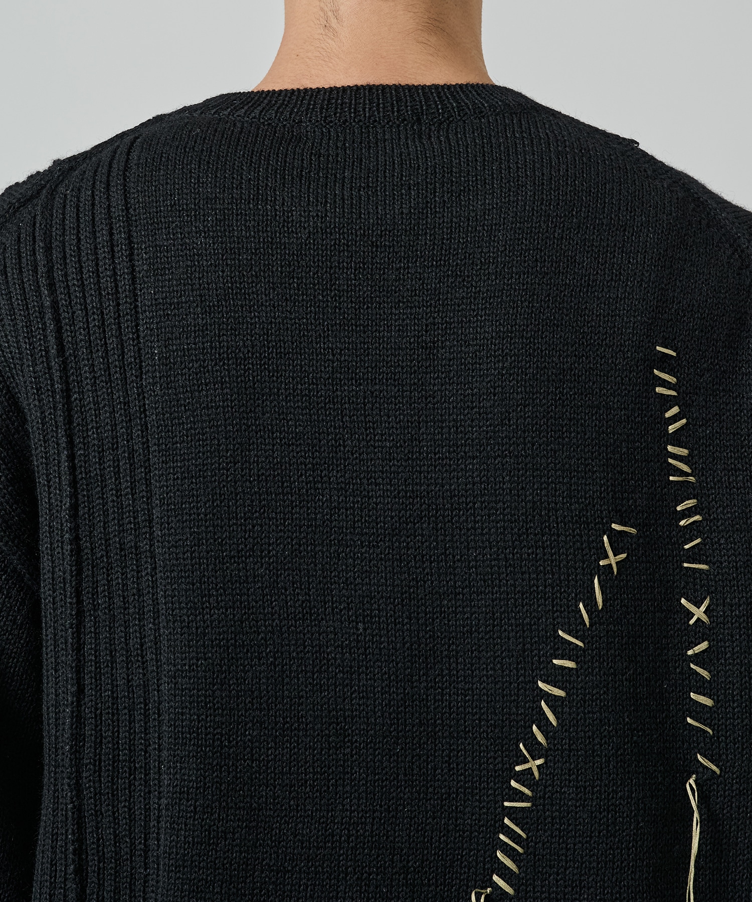 5G1P天竺刺繍丸首 Yohji Yamamoto