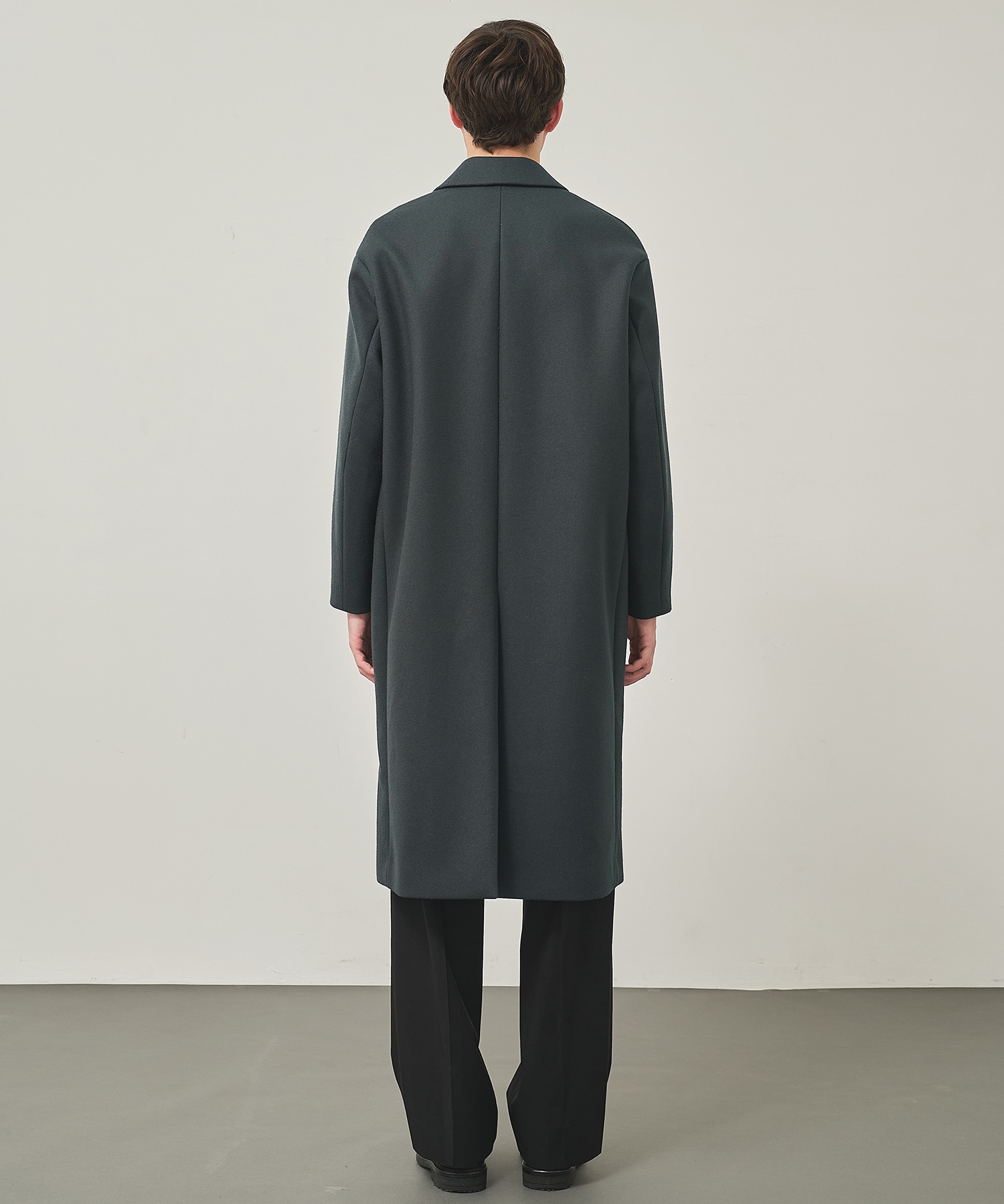 Super140 Wool Melton Over Chester Coat STUDIOUS