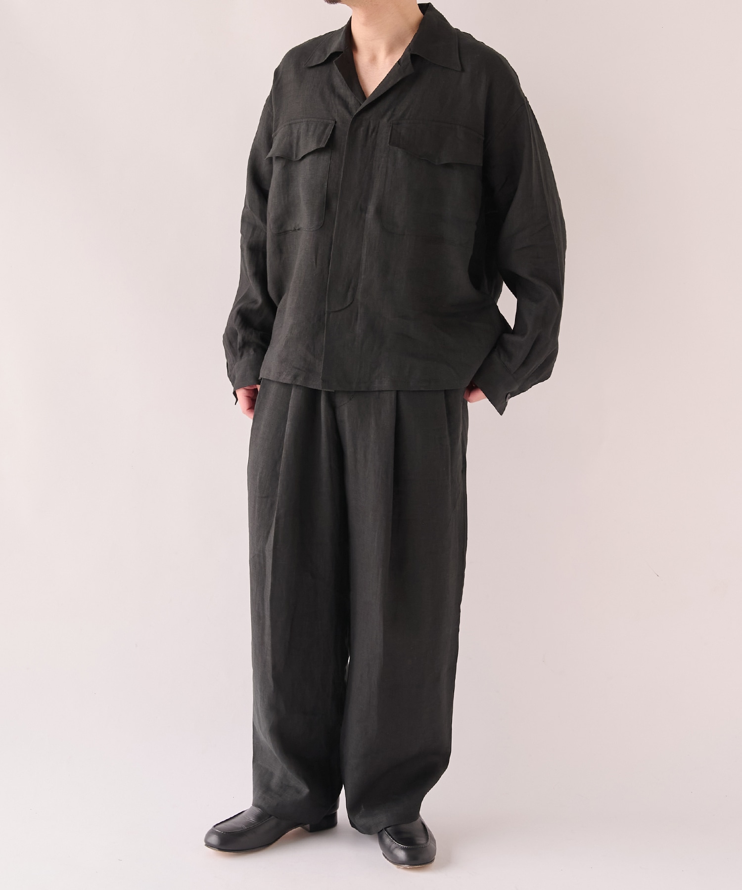 別注 LINEN TROPICAL FATIGUE SHIRT MARKAWARE/marka