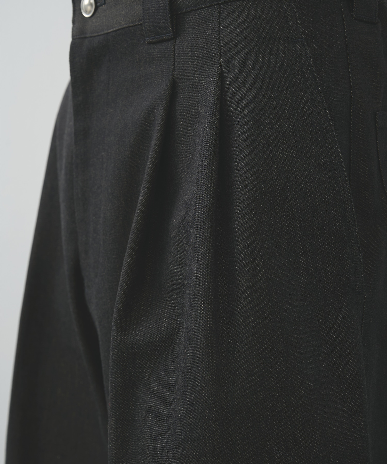 別注 denim easy half pants sulvam