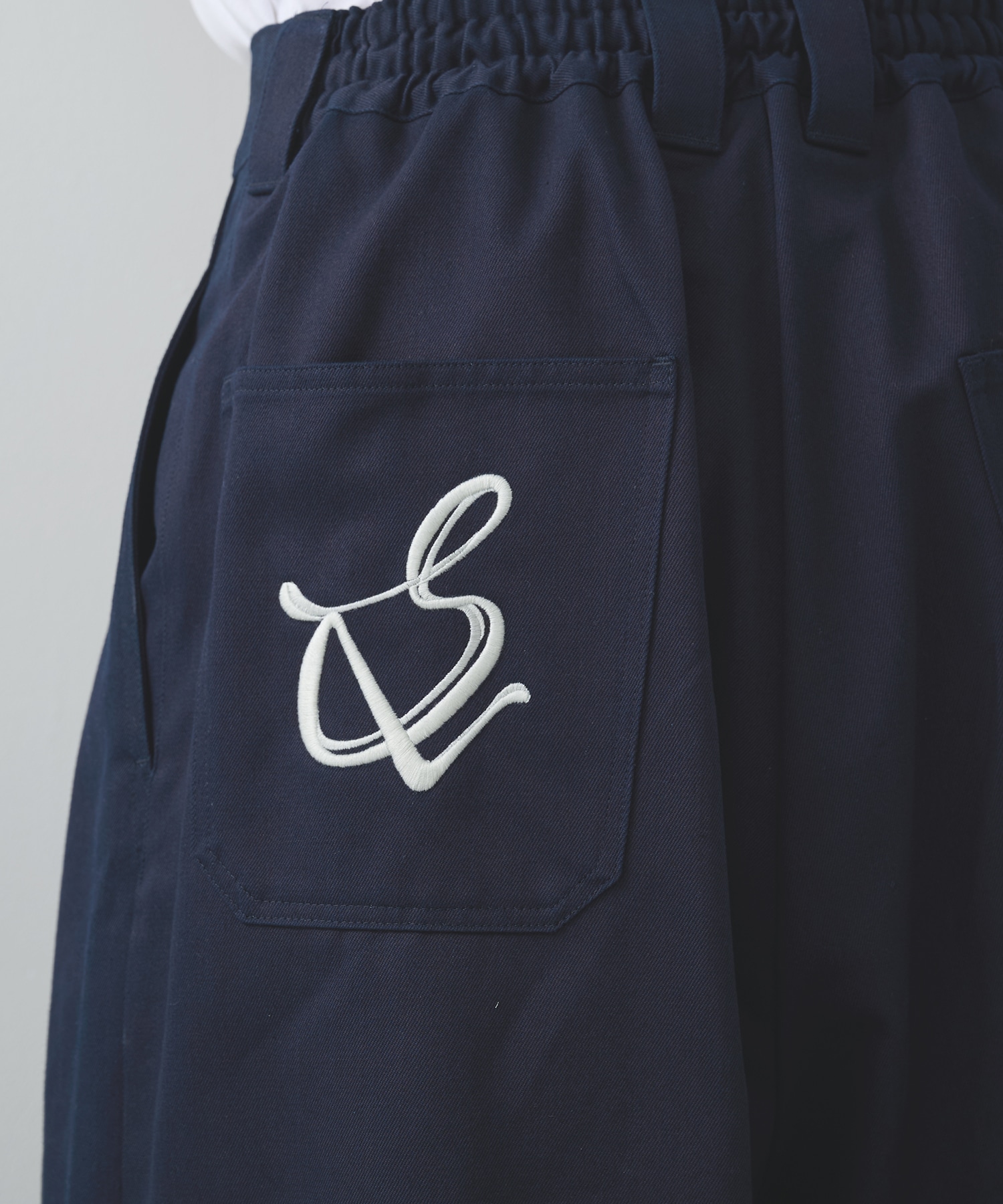 別注 denim easy half pants sulvam