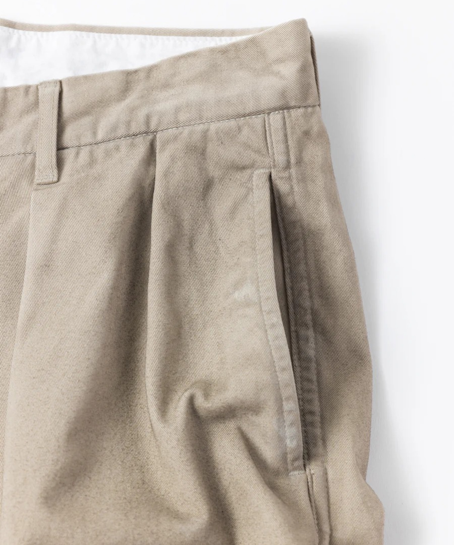 DIRTWORK WIDE CHINO TROUSERS ANACHRONORM