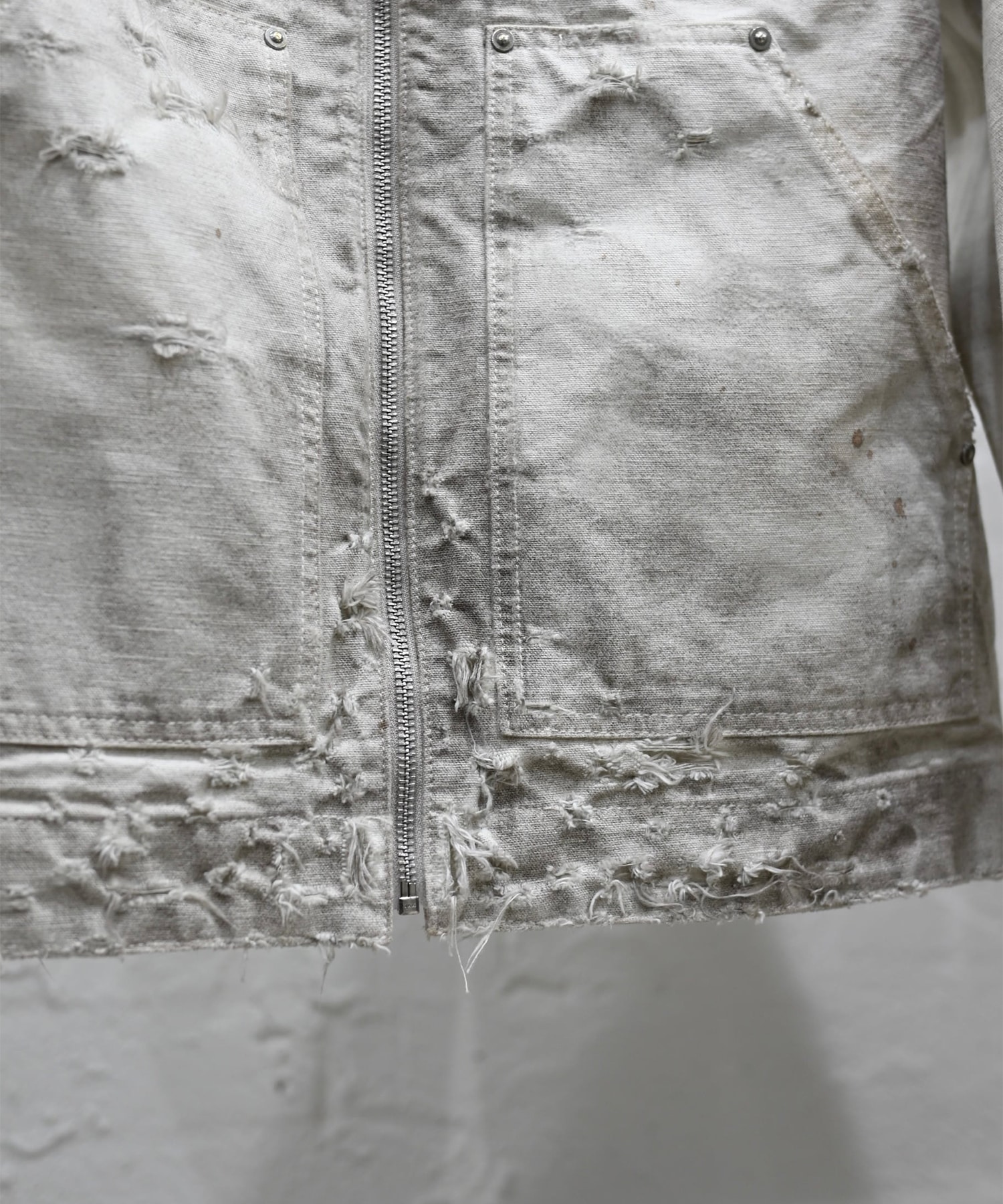 Distressed Work Jacket MIYAGIHIDETAKA