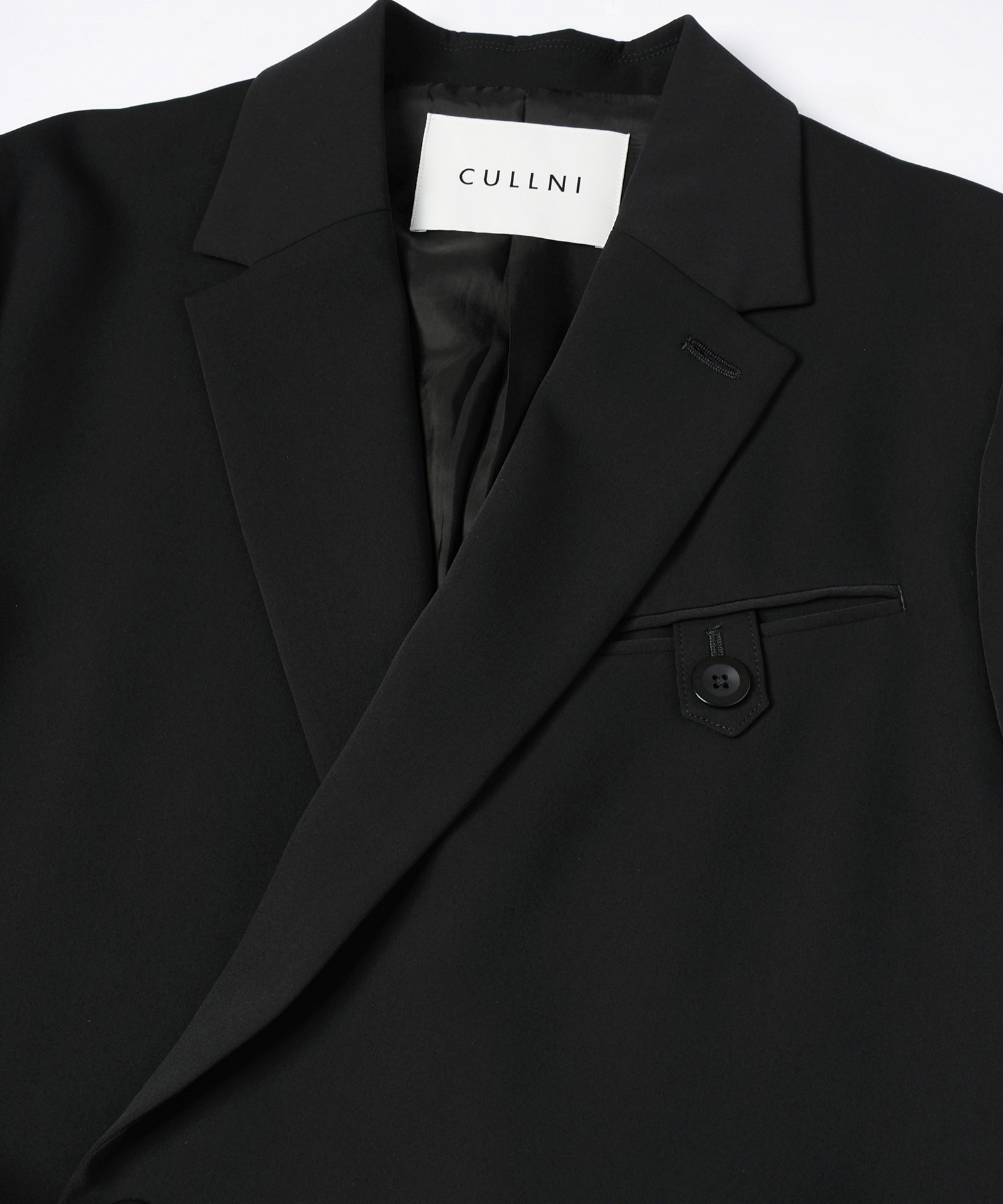 Double Cloth Button-Tab Pocket Tailored Jacket CULLNI