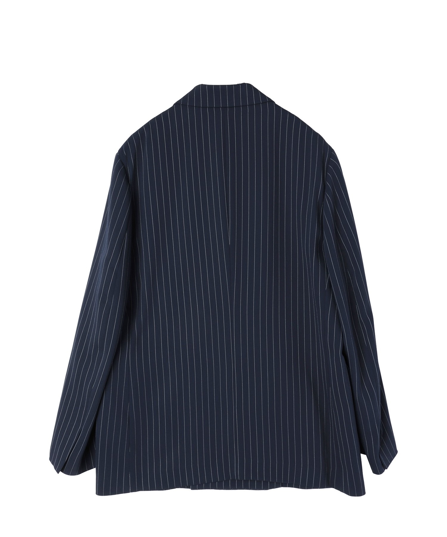 Stripe Double Cloth Button-Tab Pocket Tailored Jacket CULLNI
