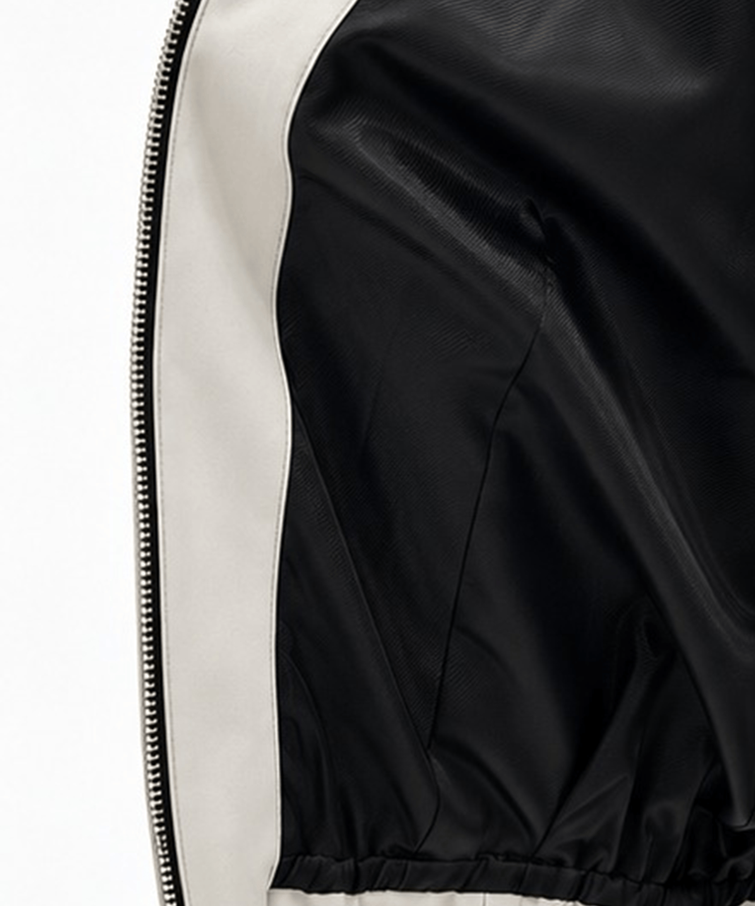 Leather collar Balloon Blouson STUDIOUS