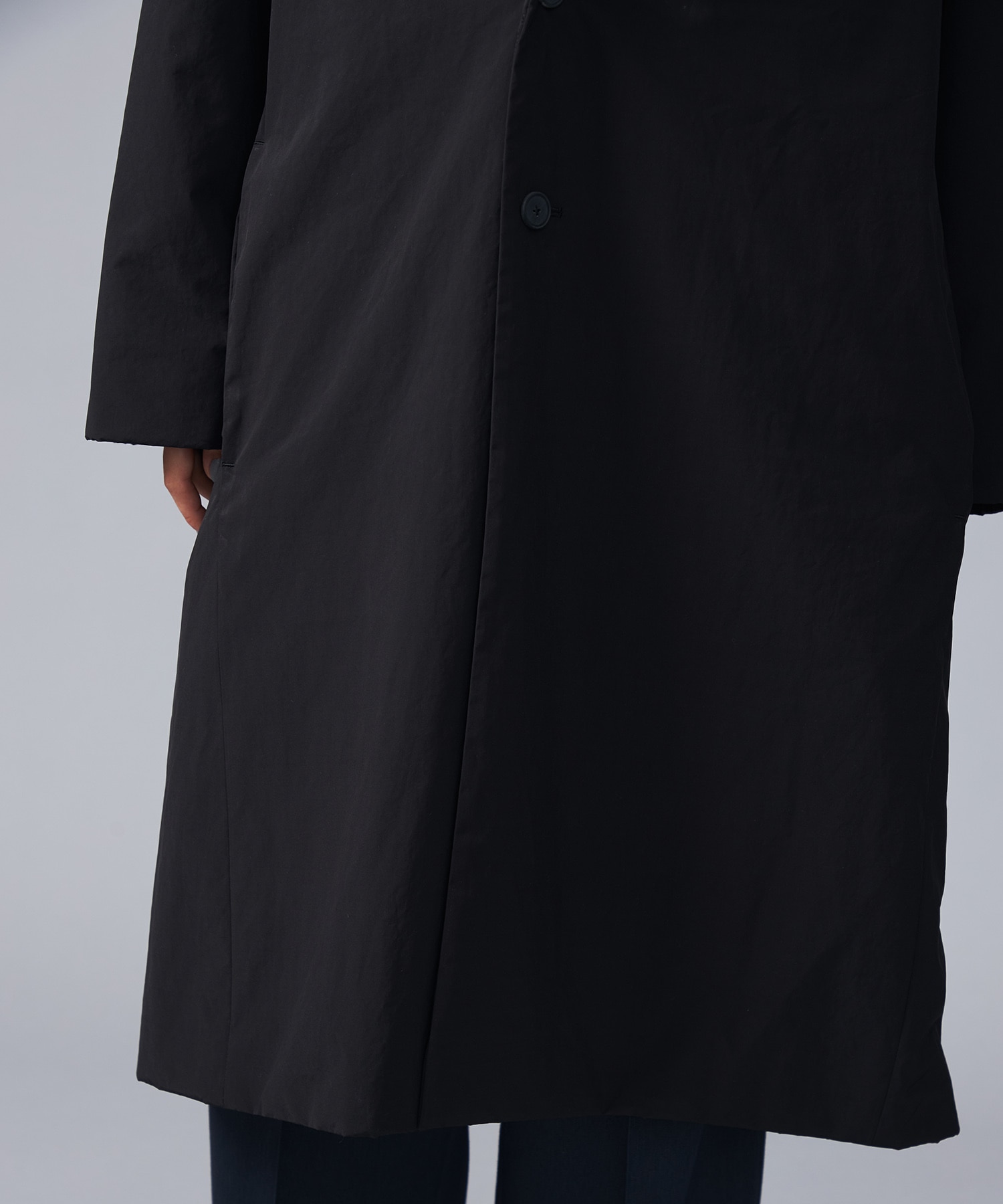 ASAKO NYLON SEMI DOUBLE COAT｜STUDIOUS