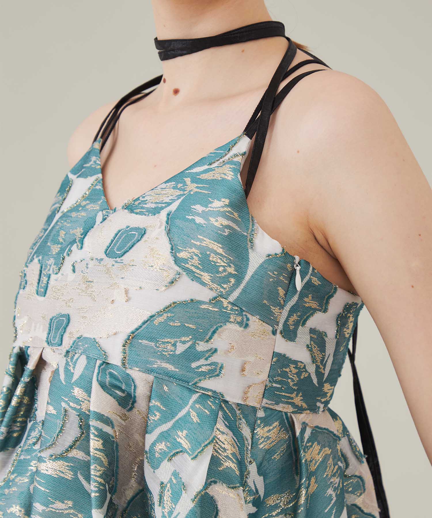 MURRAL / Flower jacquard camisole top | www.unimac.az