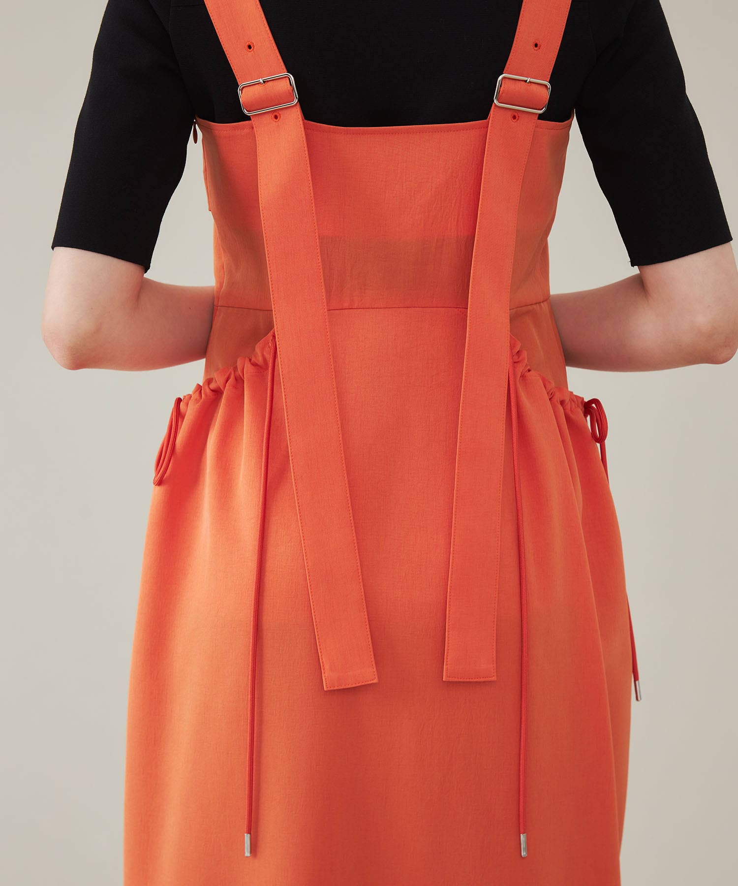 Gathered Hole Bare Dress UJOH