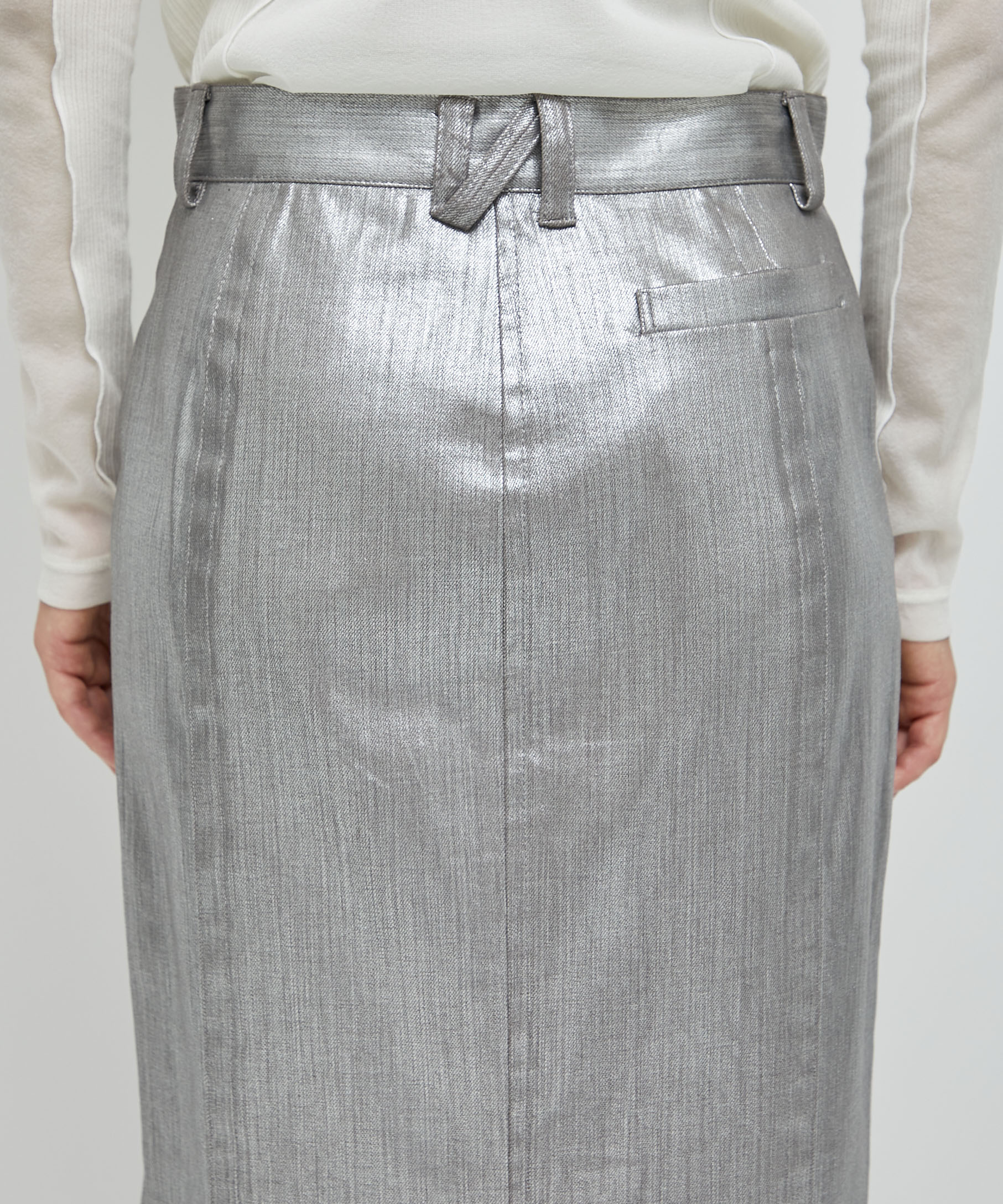 Perfection Pencil Metallic Skirt(1 SILVER): STUDIOUS: WOMENS