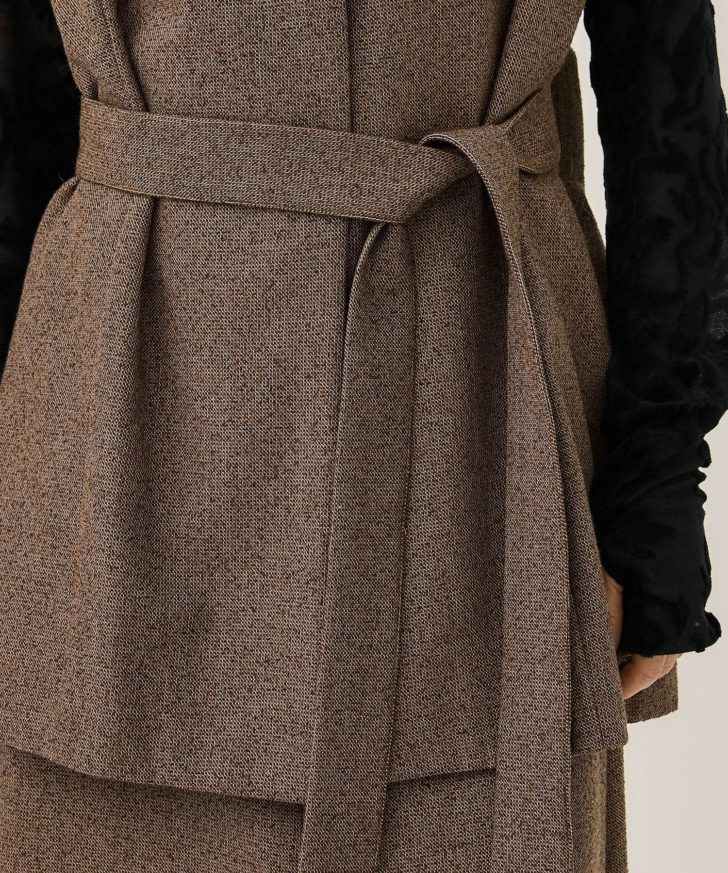 MANY WAY TWEED SET UP DRESS(S BROWN): AMERI: WOMENS｜ STUDIOUS