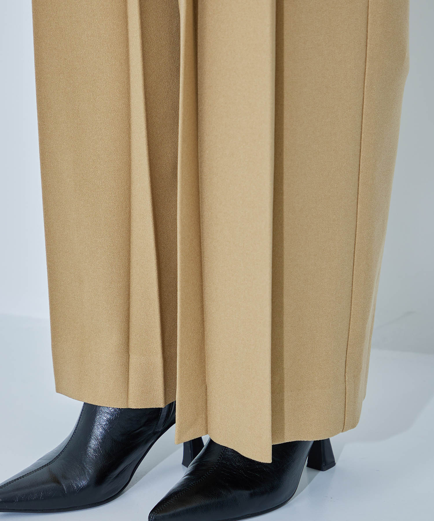 Front Pleats Georgette Pants STUDIOUS