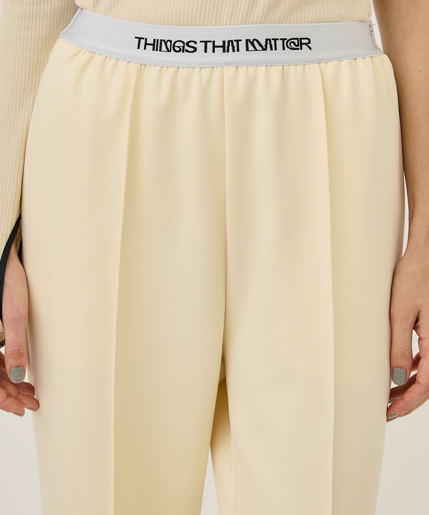 NEW SCUBA JERSEY PANTS(1 IVORY): THINGS THAT MATTER: WOMENS