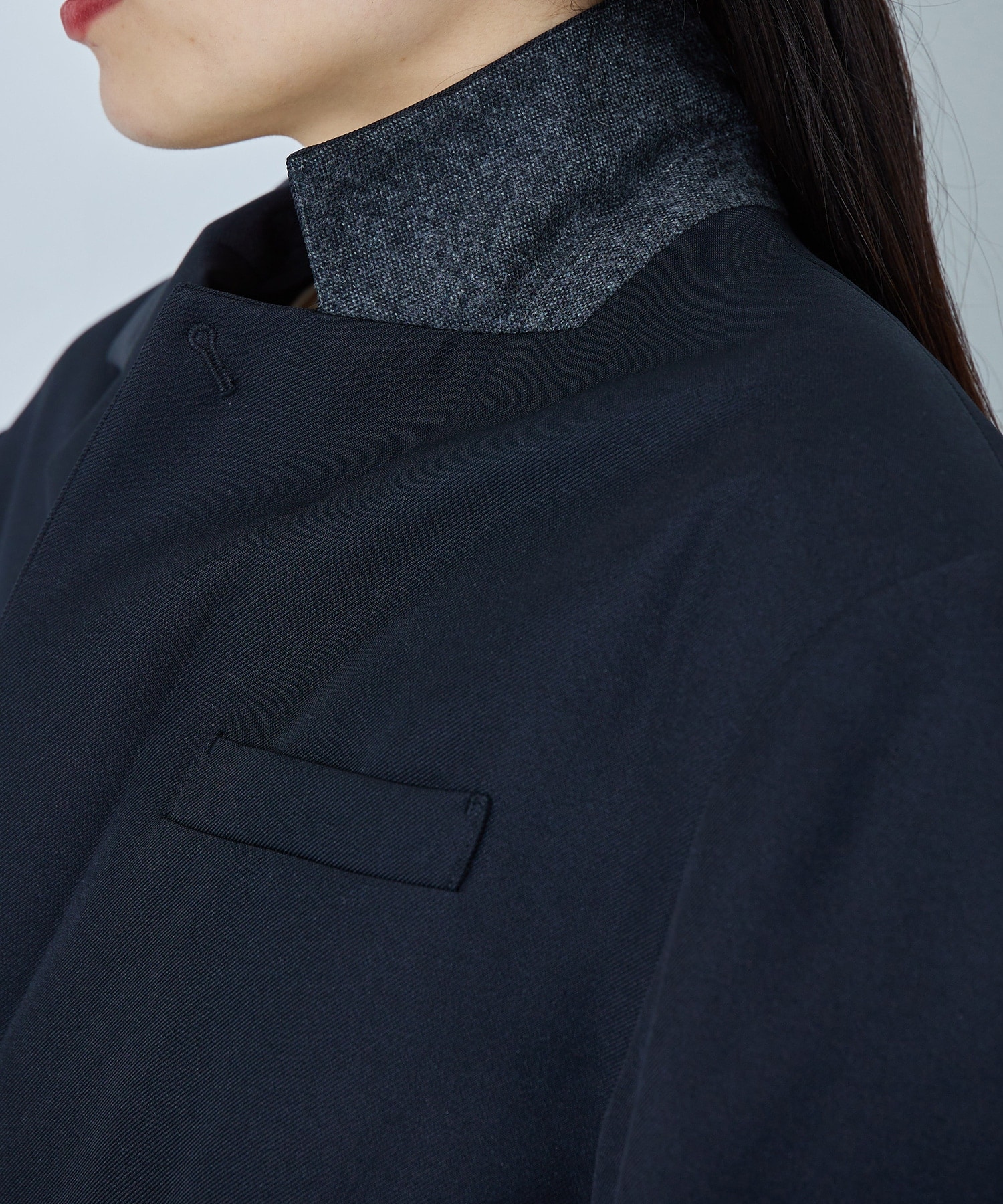 Oversized Tailored Jacket(1 BLACK): STUDIOUS: WOMENS｜ STUDIOUS 