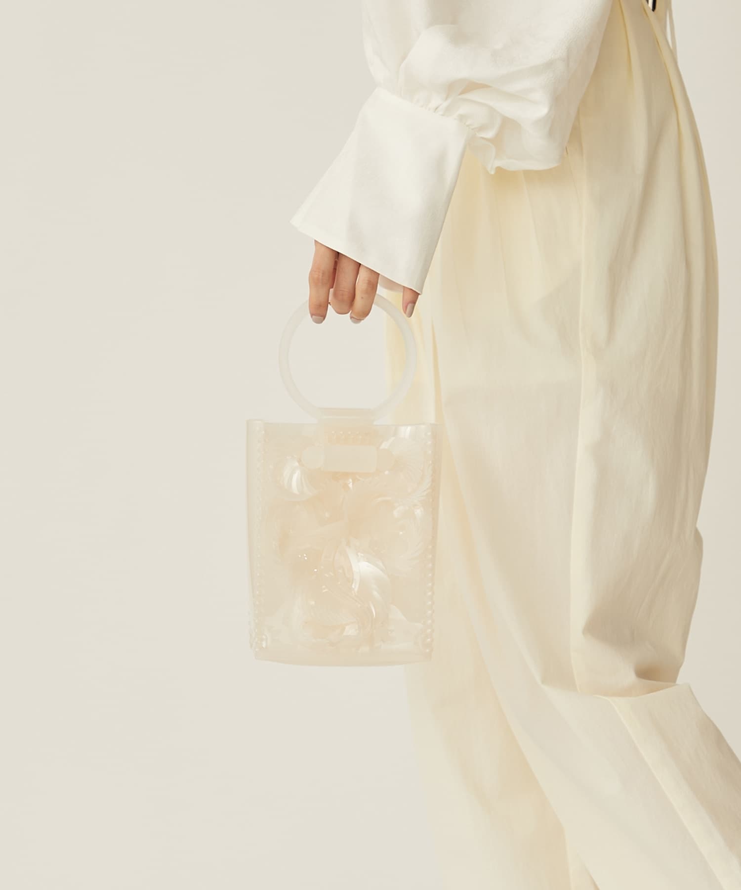 Transparent Sculptural Mini Handbag Mame Kurogouchi