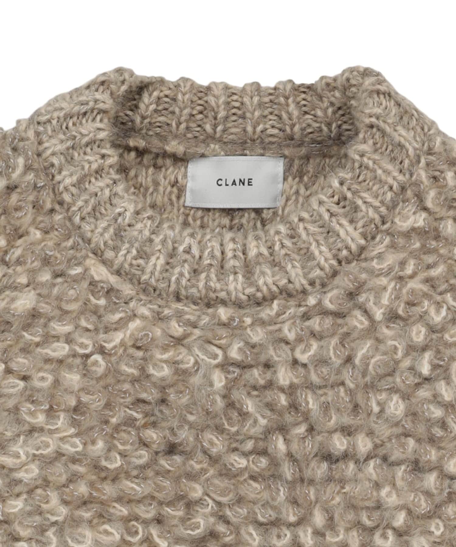 MIX LOOP MOHAIR KNIT TOPS(1 BEIGE): CLANE: WOMENS｜ STUDIOUS 