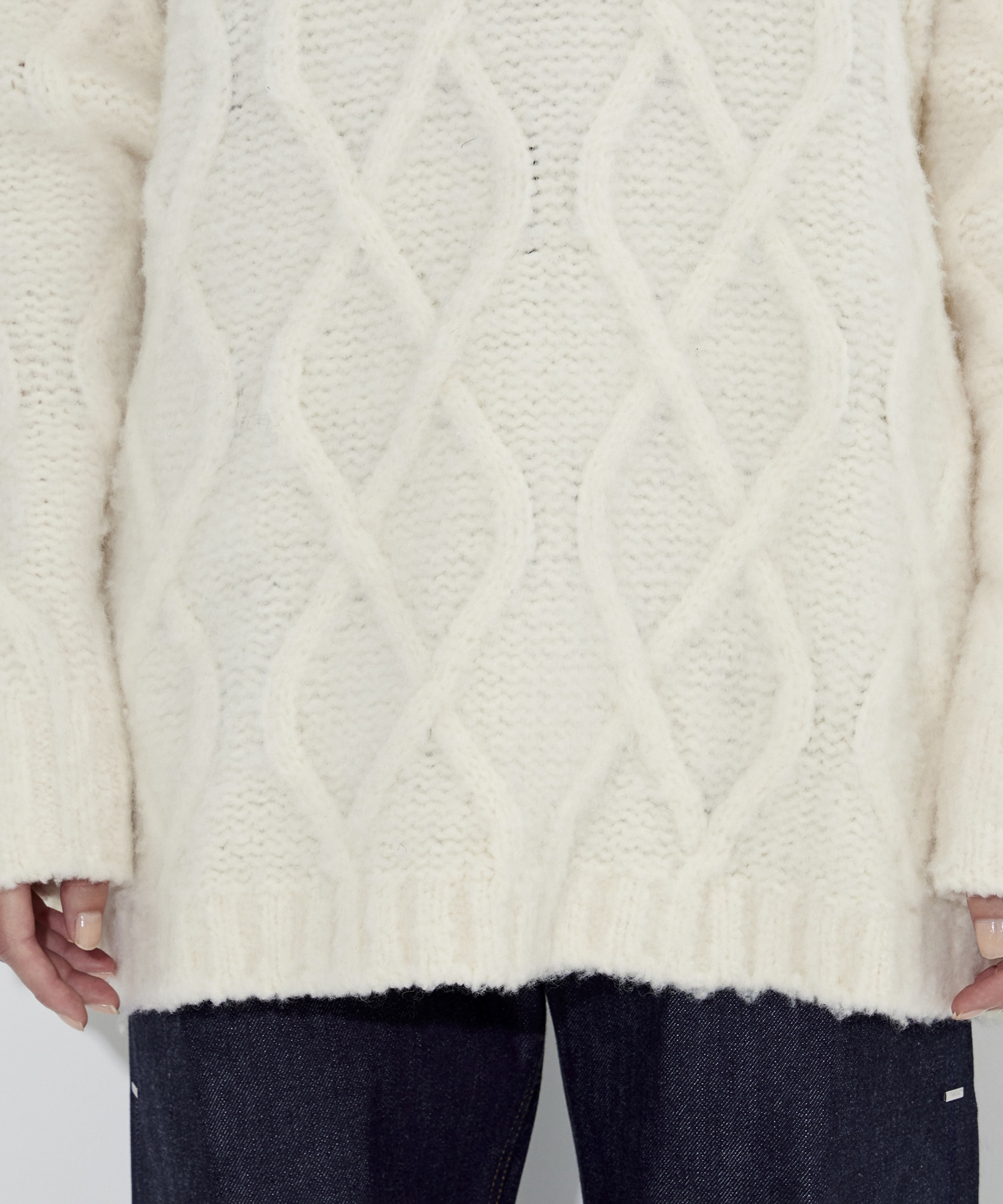 Shadow Cable Knit Top STUDIOUS