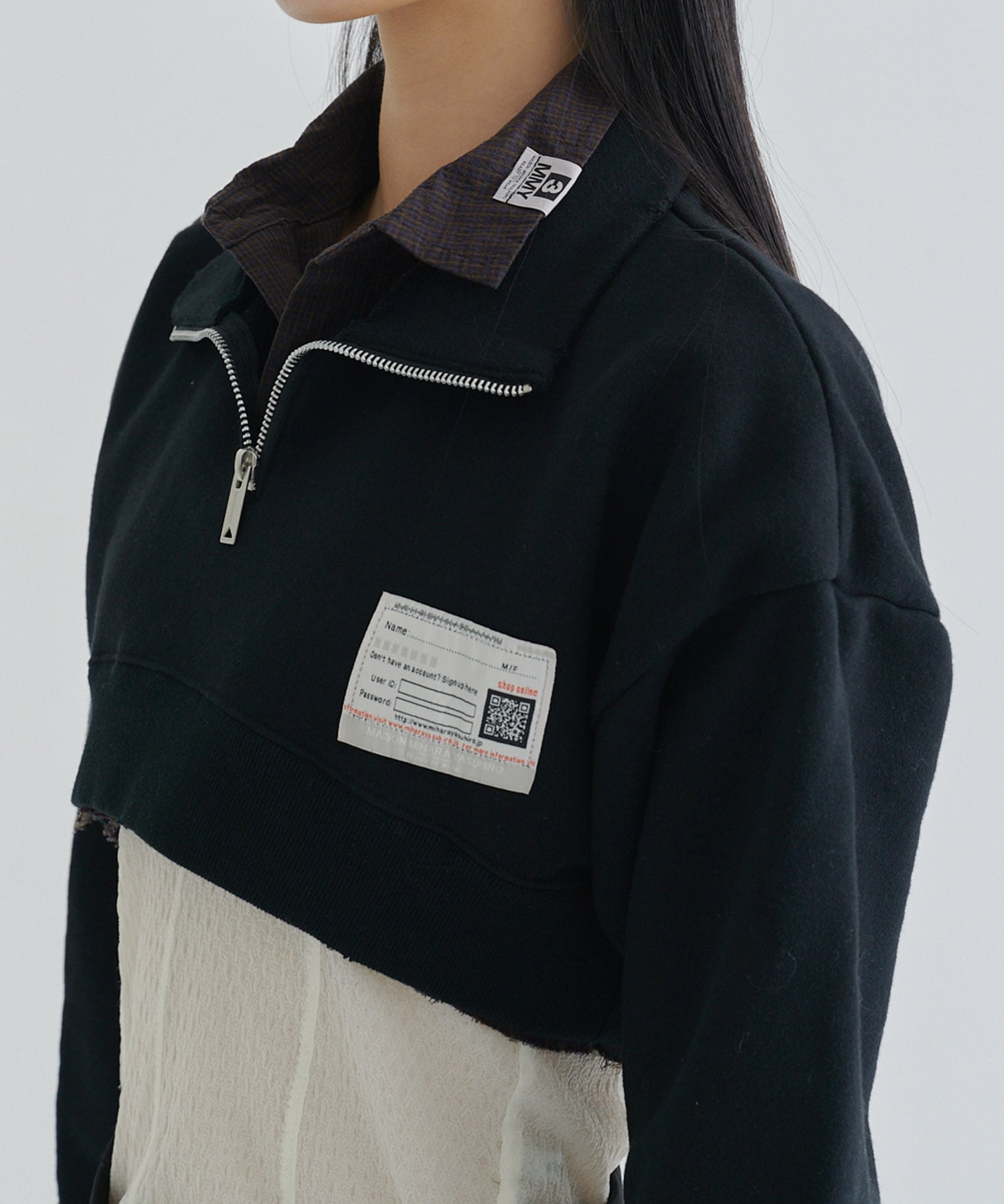 CROPPED LAYERED PULLOVER Maison MIHARA YASUHIRO