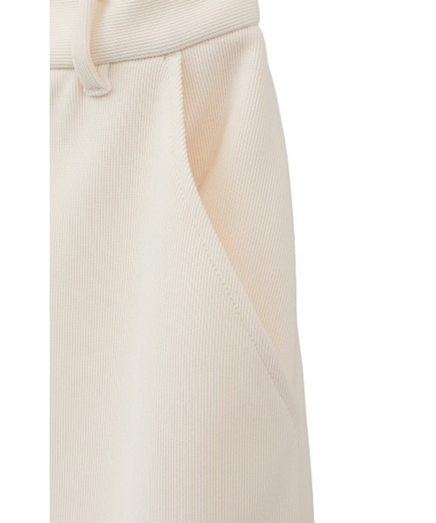 RIB STRIPE STRAIGHT SKIRT CLANE