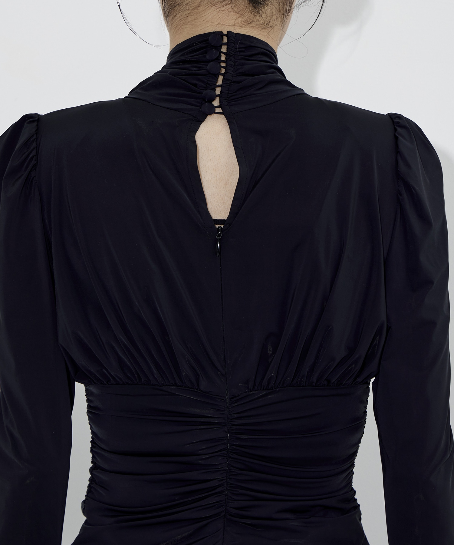 STRECH JERSEY DRAPED BLOUSE FETICO