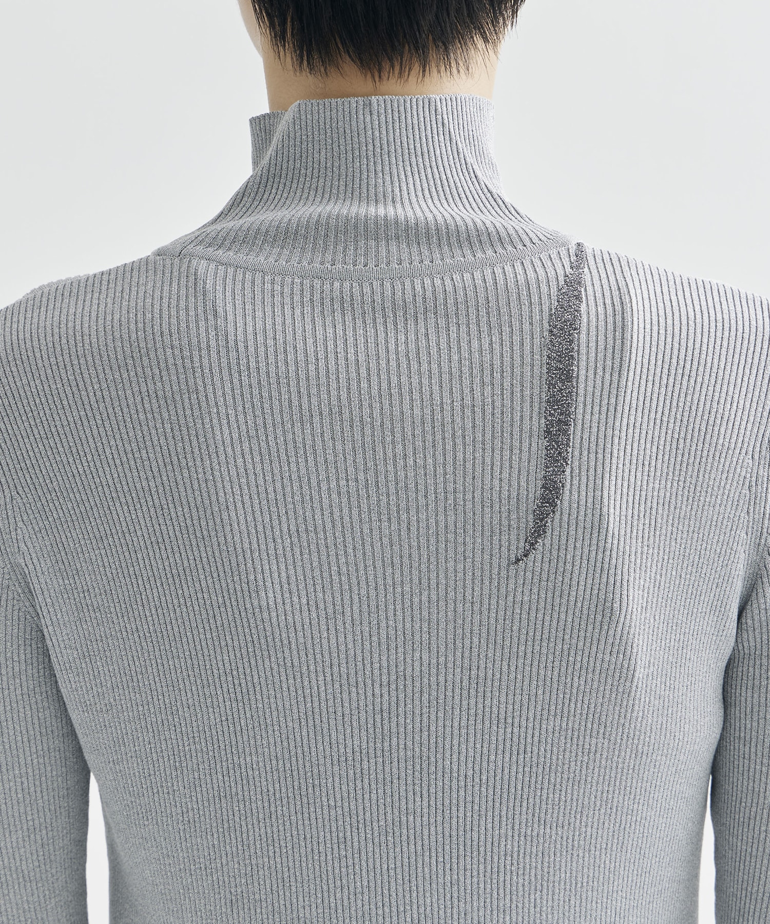 Kintsugi High Neck Knitted Top Mame Kurogouchi