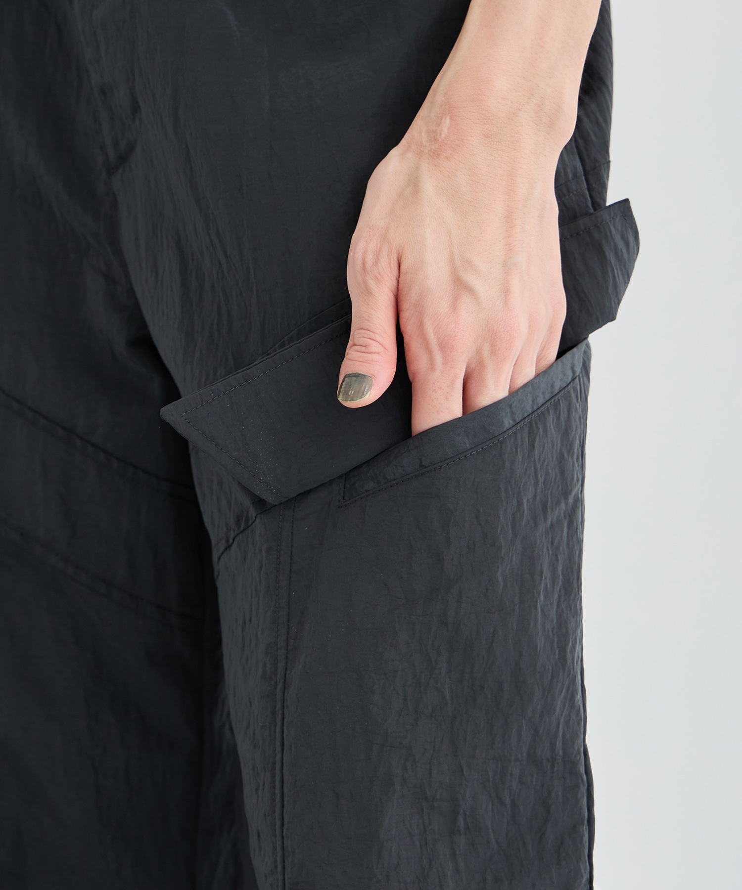 LAYERD NYLON PANTS IHNN