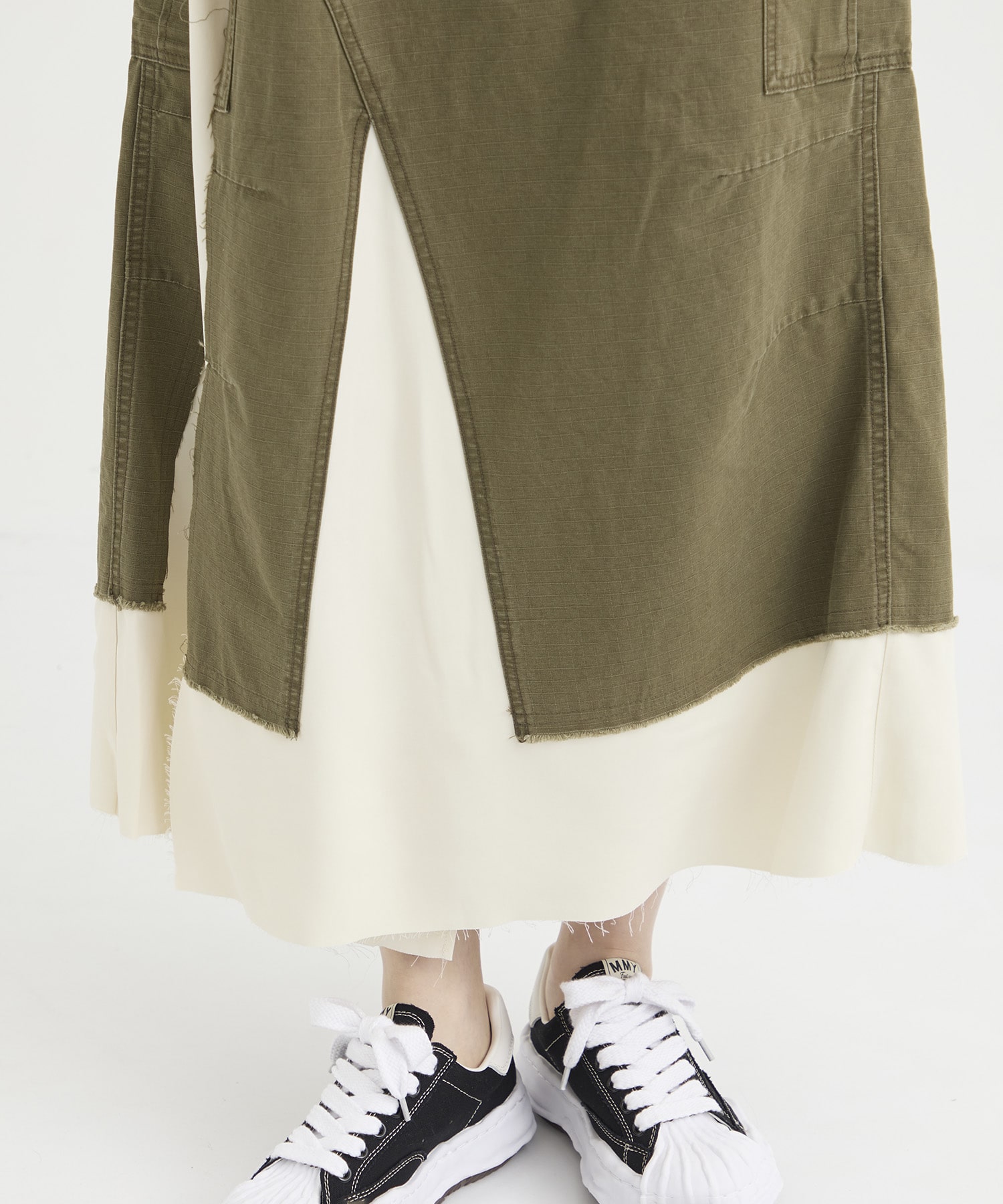 MILLITARY PANTS COMBINED SKIRT Maison MIHARA YASUHIRO