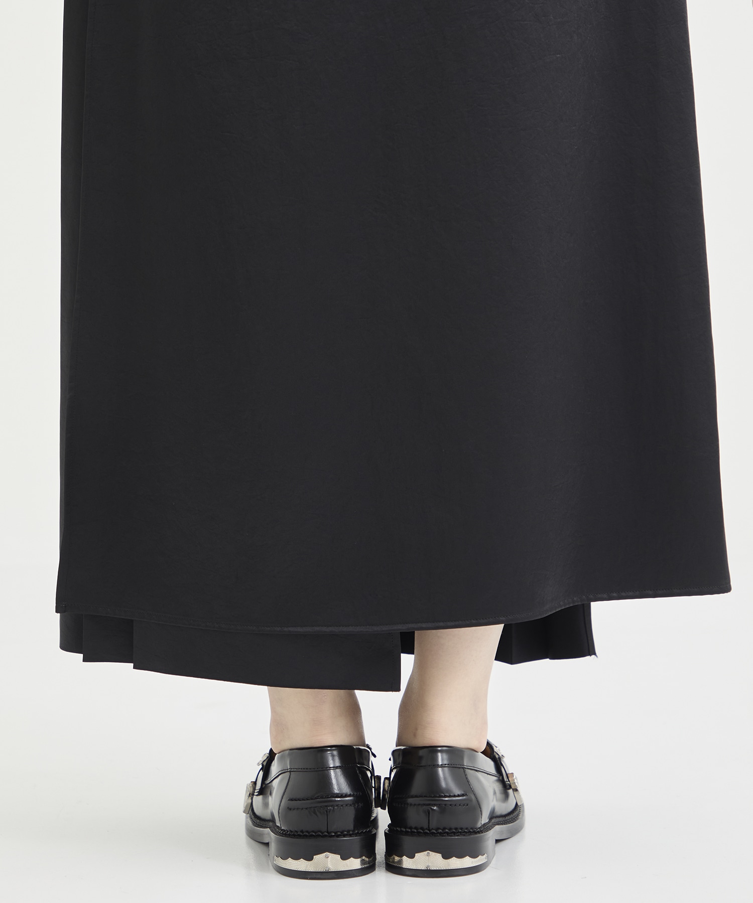 Satin pleated rap skirt 08sircus