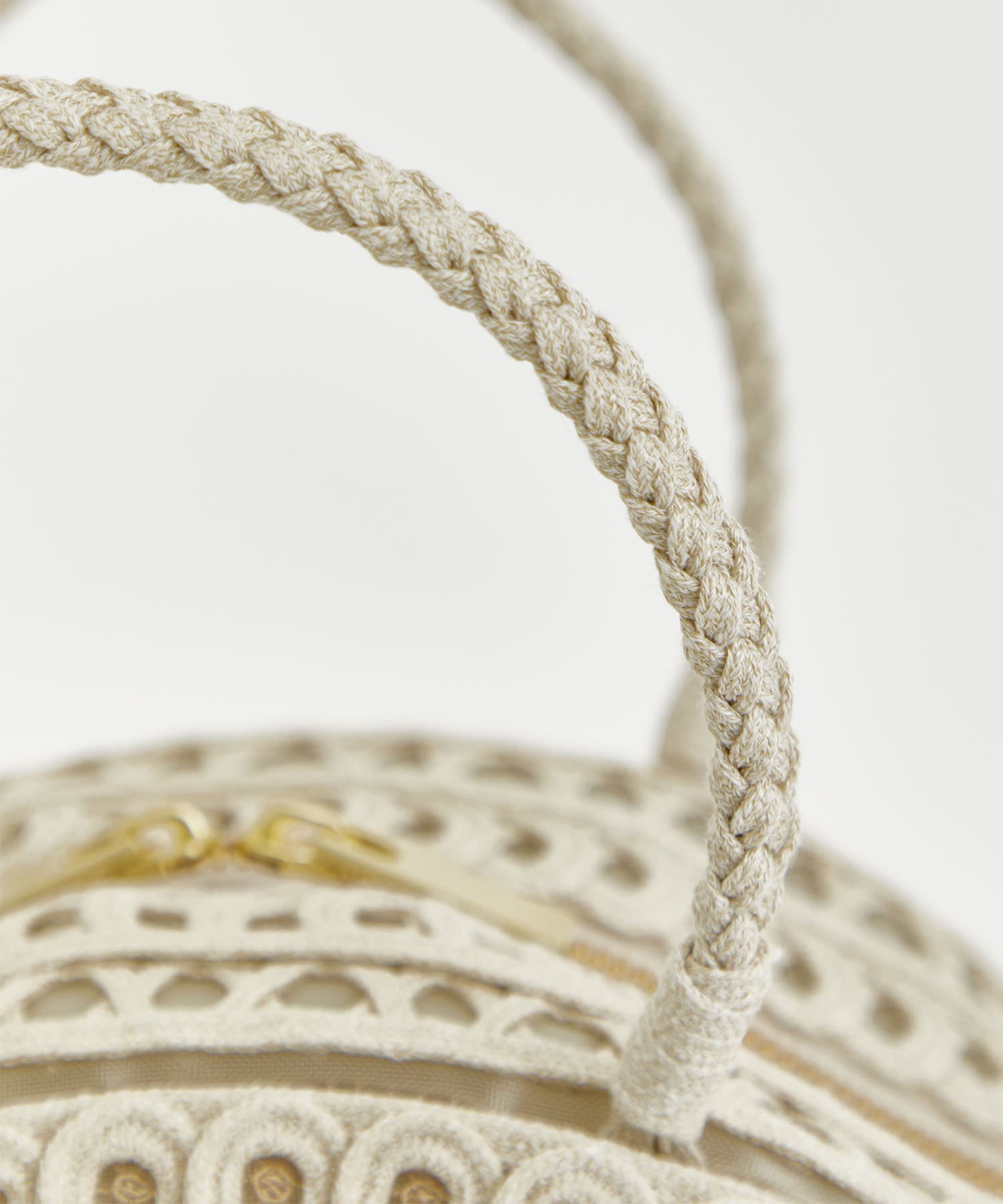 Cording Embroidery Demi Lune Handbag Mame Kurogouchi