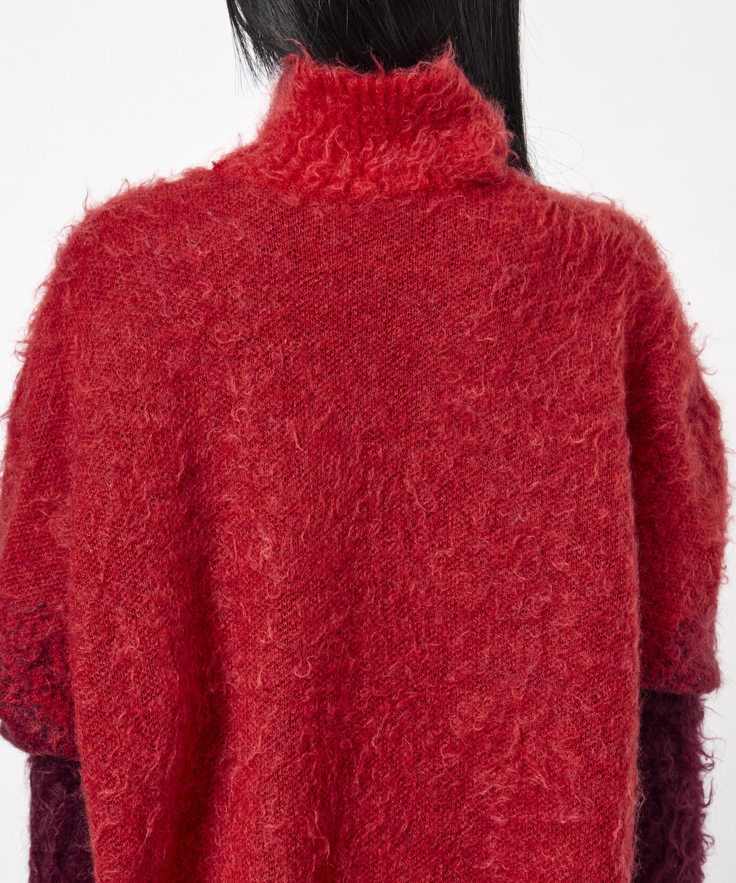 MOHAIR OPEN HIGHNECK KNIT MUKASA