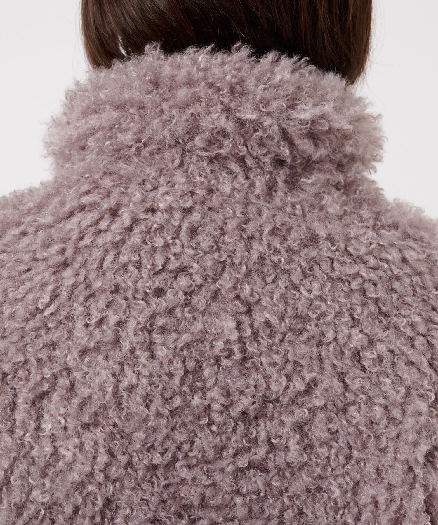 CRIMPED FUR CROPPED BLOUSON THINGS THAT MATTER