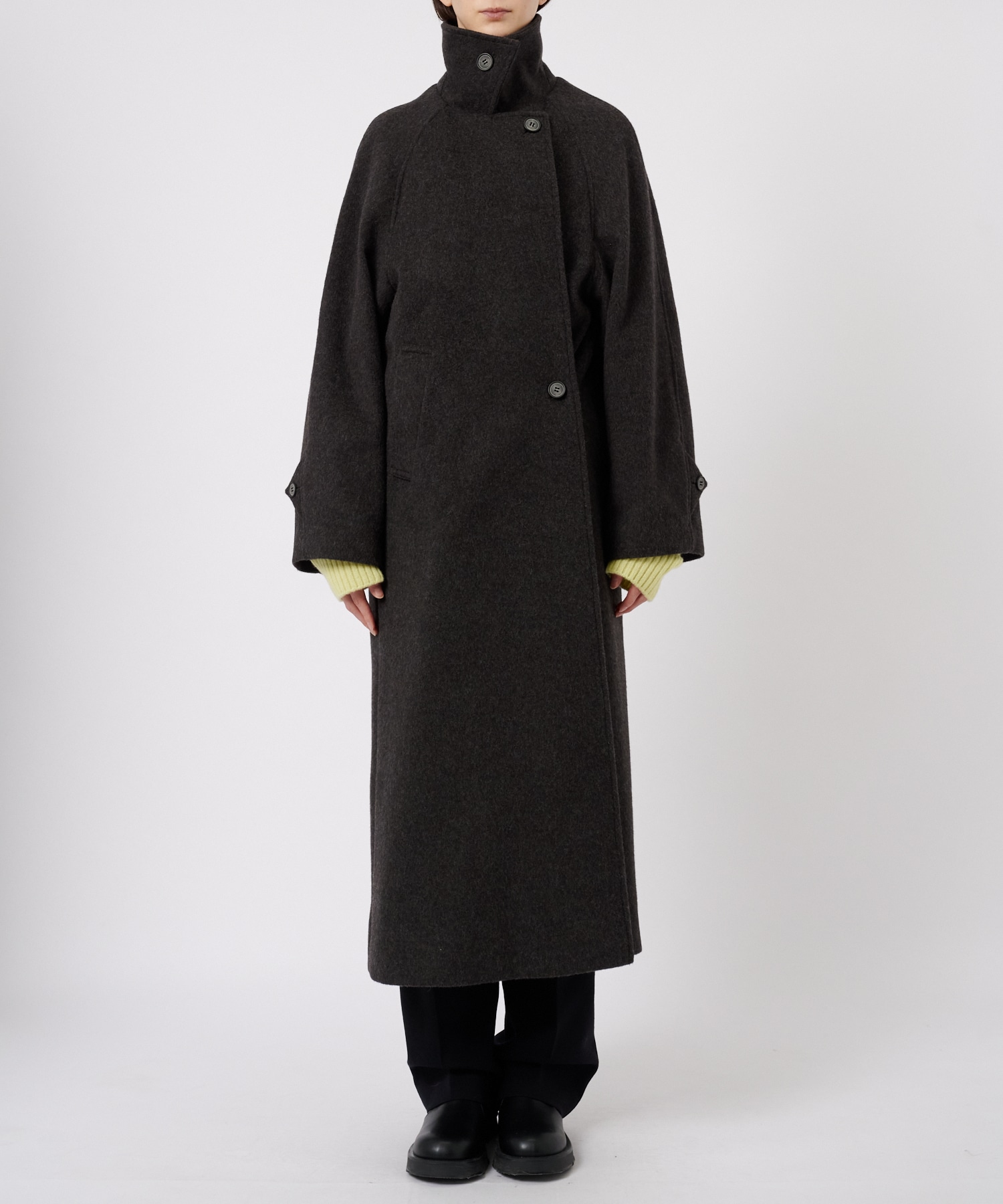 Stand Collar Wool Coat STUDIOUS