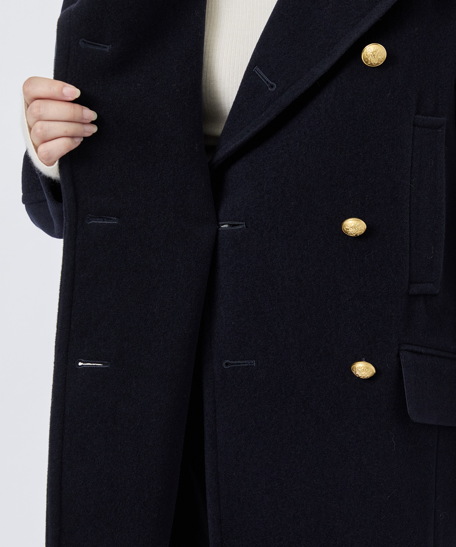 WOOL COCOON PEACOAT IHNN