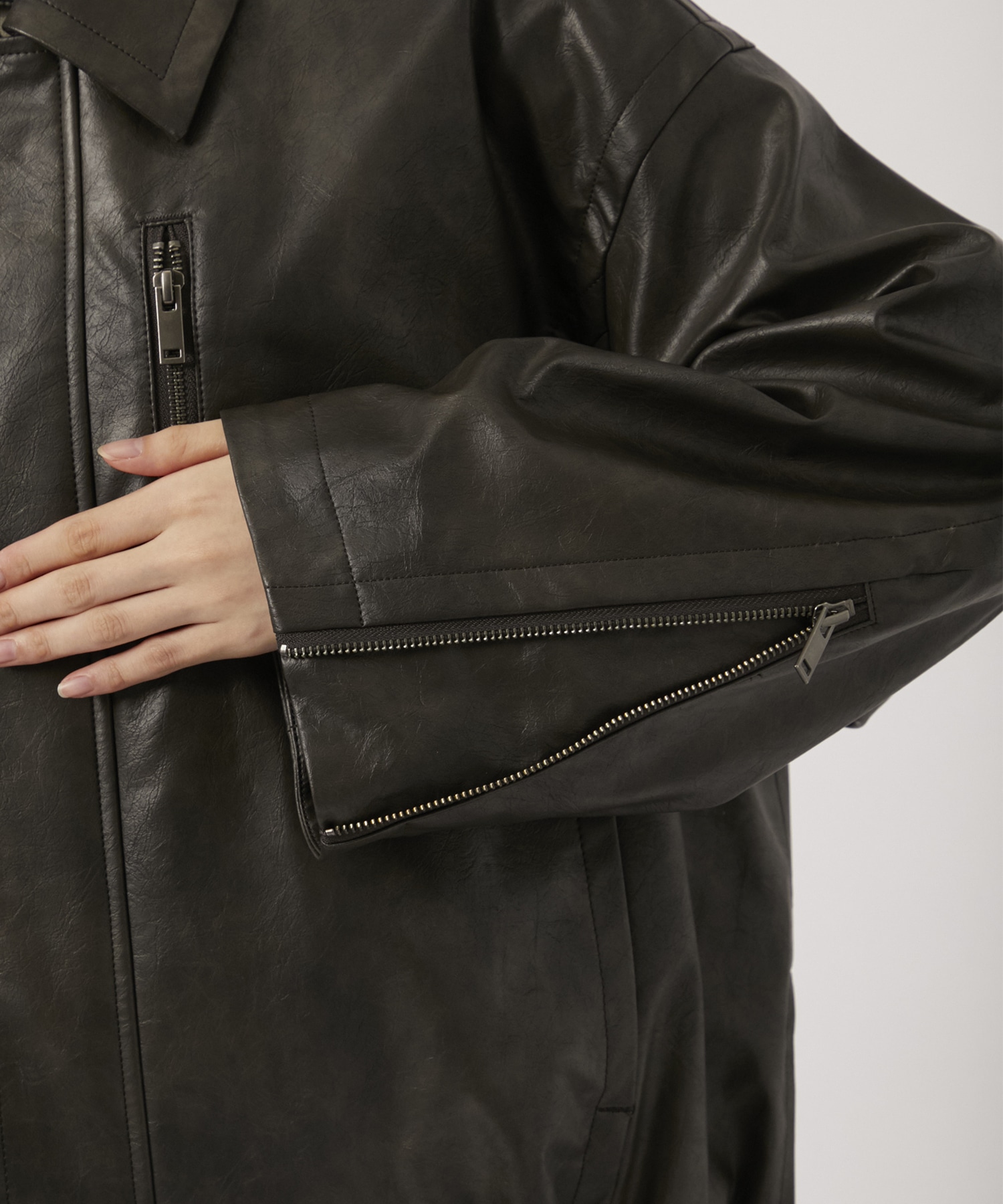 Faux Leather Jacket STUDIOUS