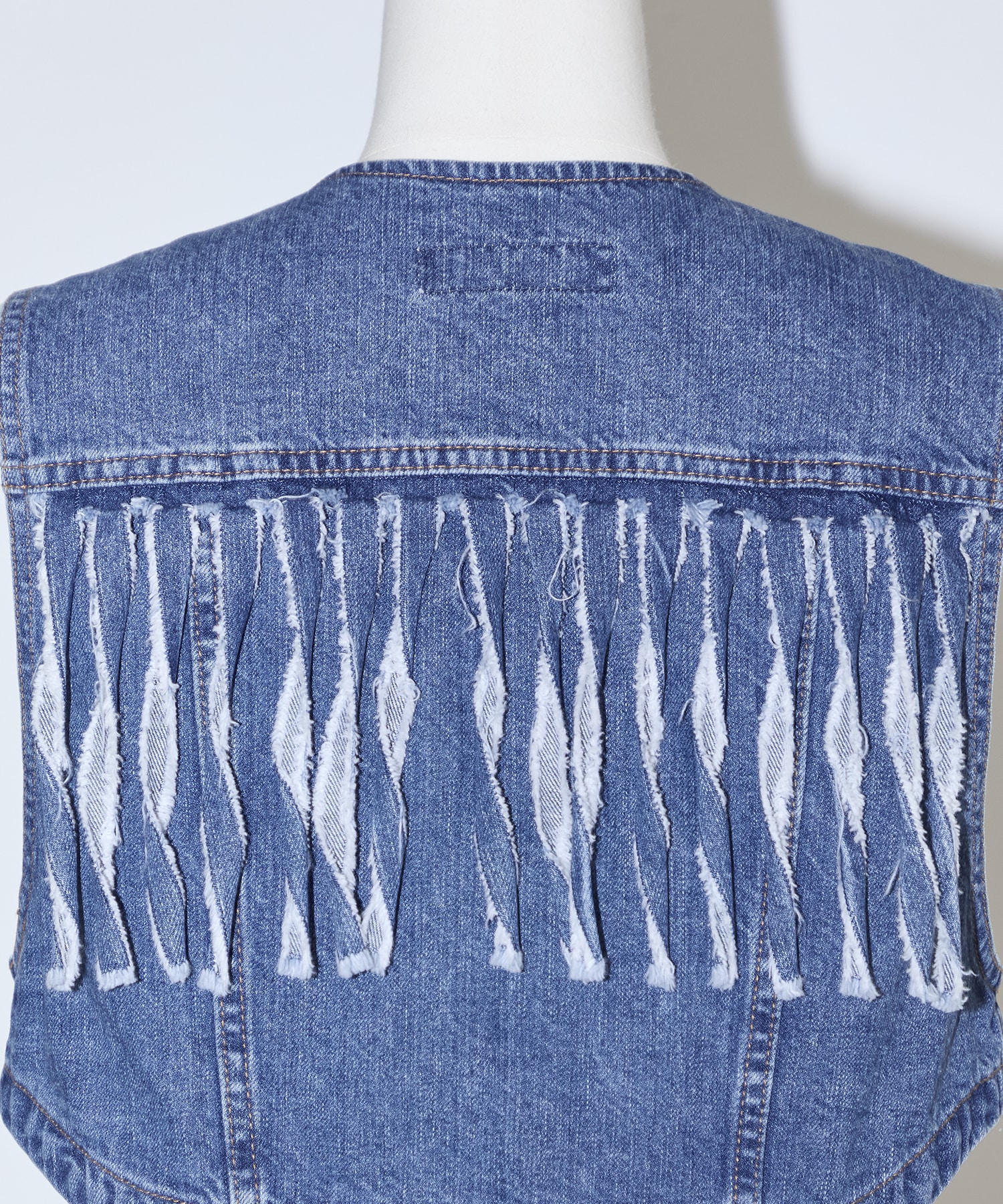 Denim fringe vest TOGA