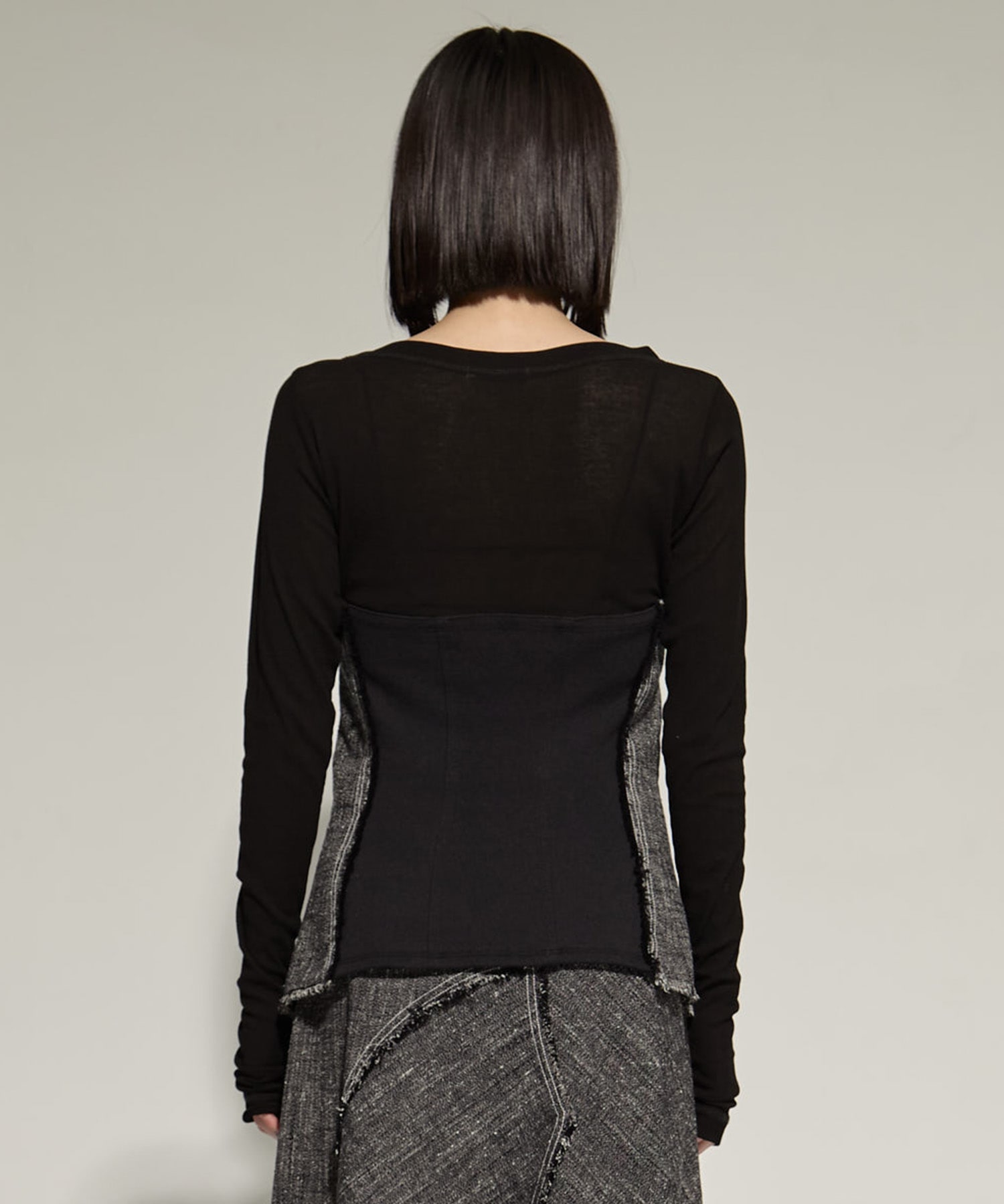 Silk Linen Bustier Combi Top STUDIOUS