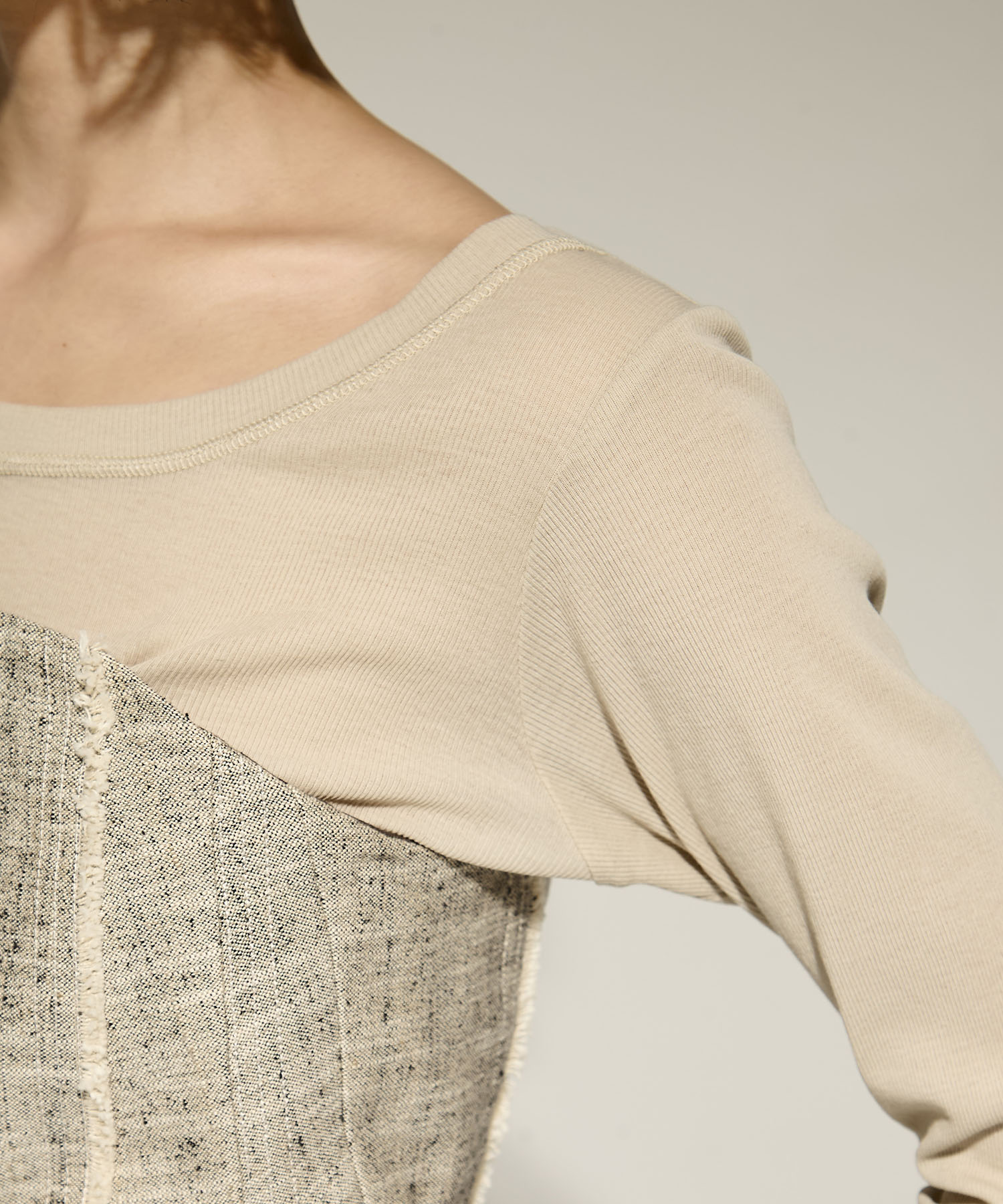 Silk Nep Bustier Combi Top STUDIOUS