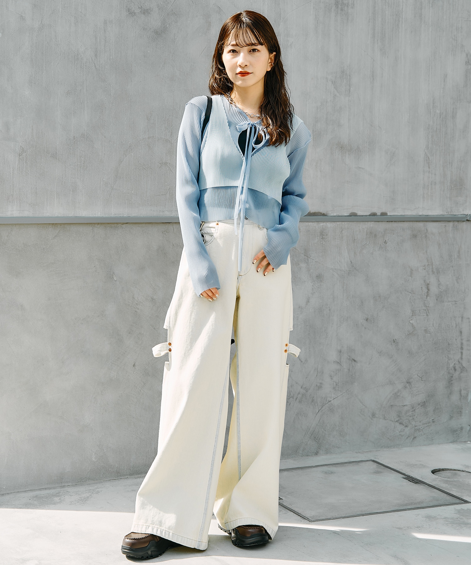 SHEER LAYERED  CARDIGAN kotohayokozawa