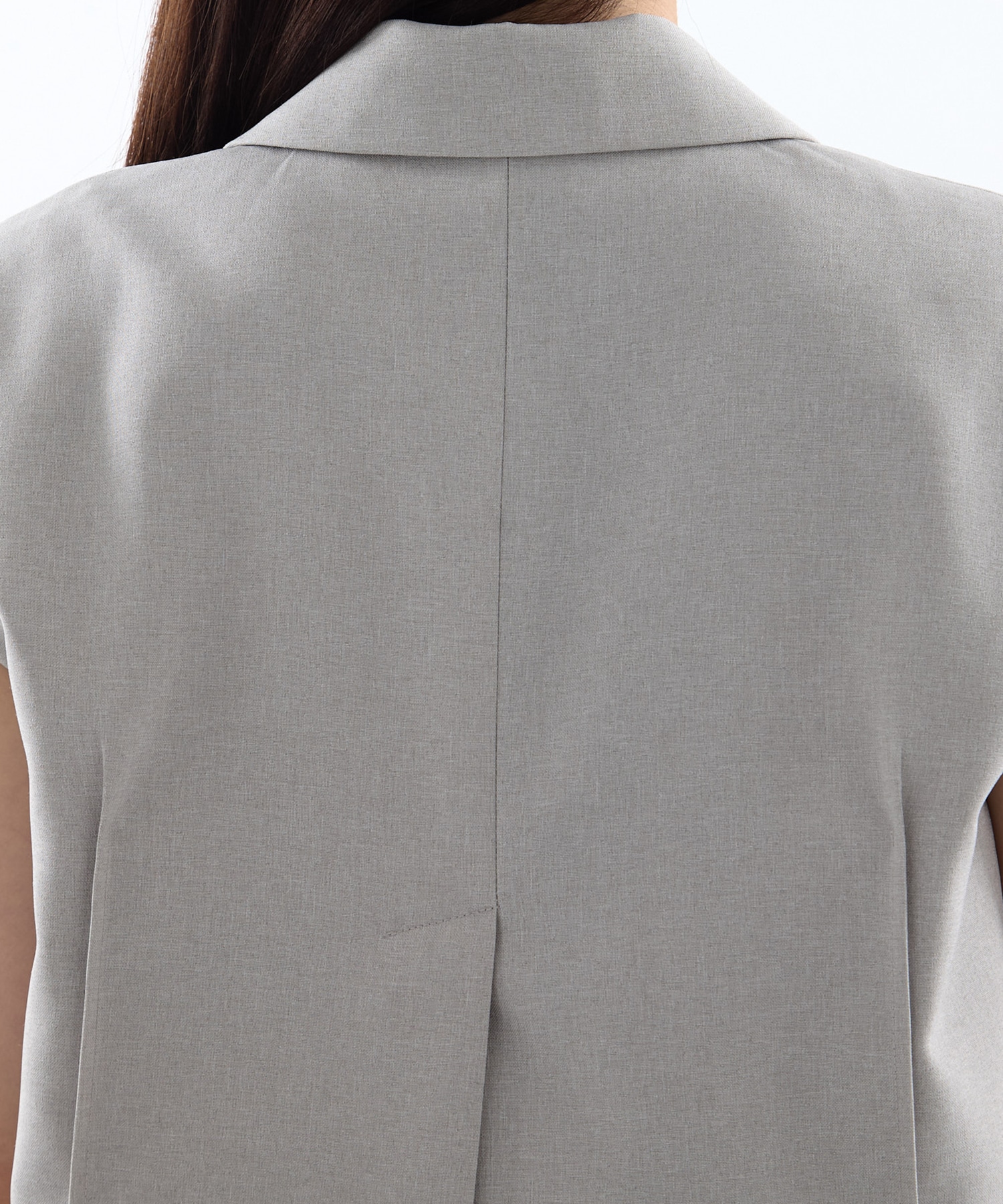 3WAY PIN TUCK LAYERED VEST AMERI