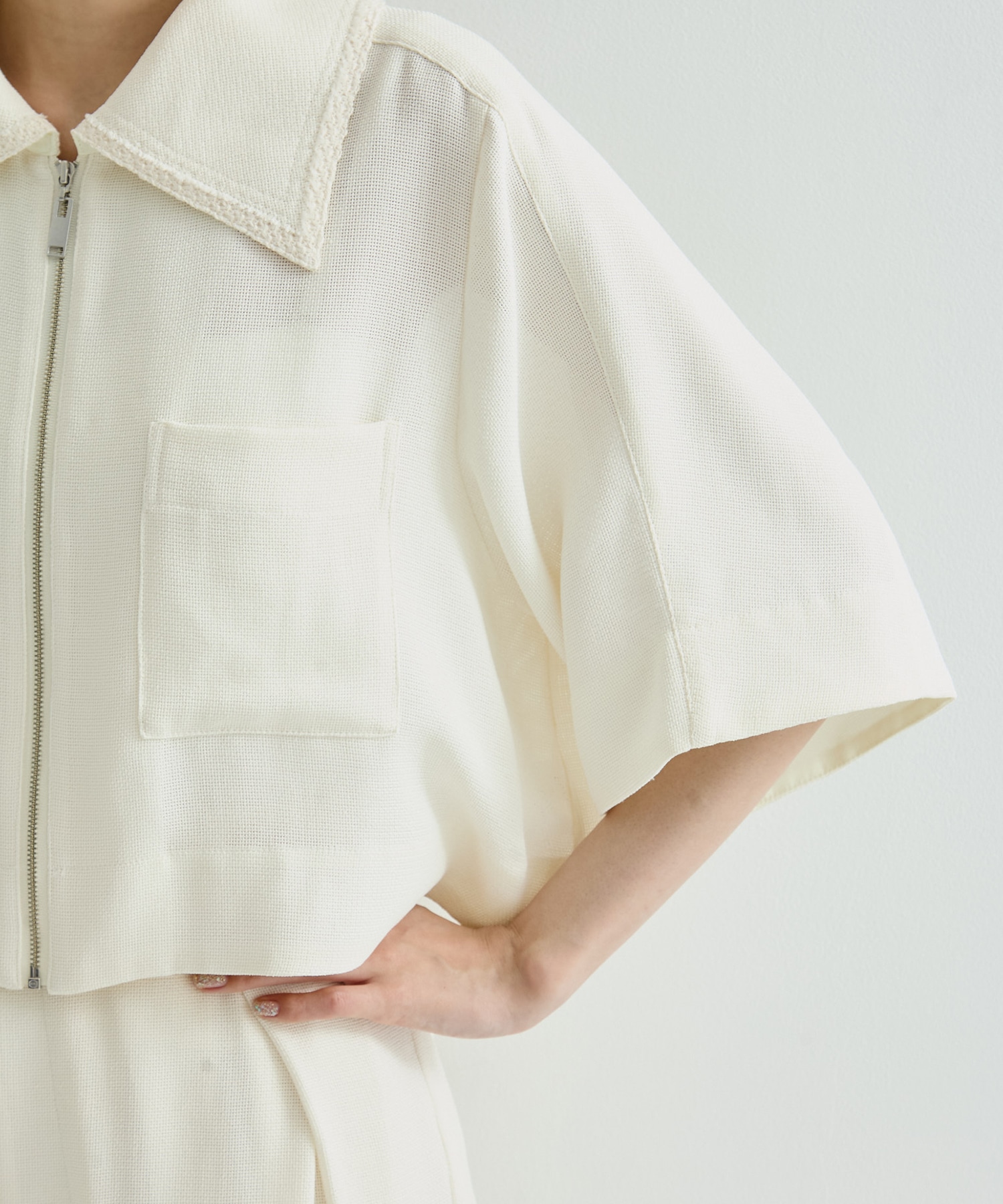 Half Sleeve Mesh Shirt STUDIOUS