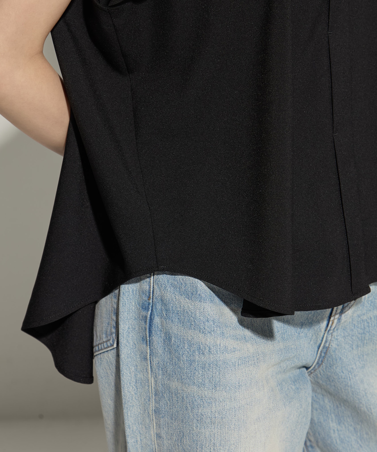 French Sleeve Drape Shirt STUDIOUS