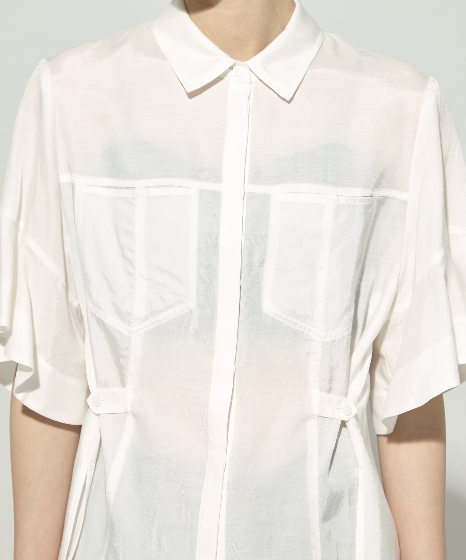 Hem Flare 2way Blouse STUDIOUS
