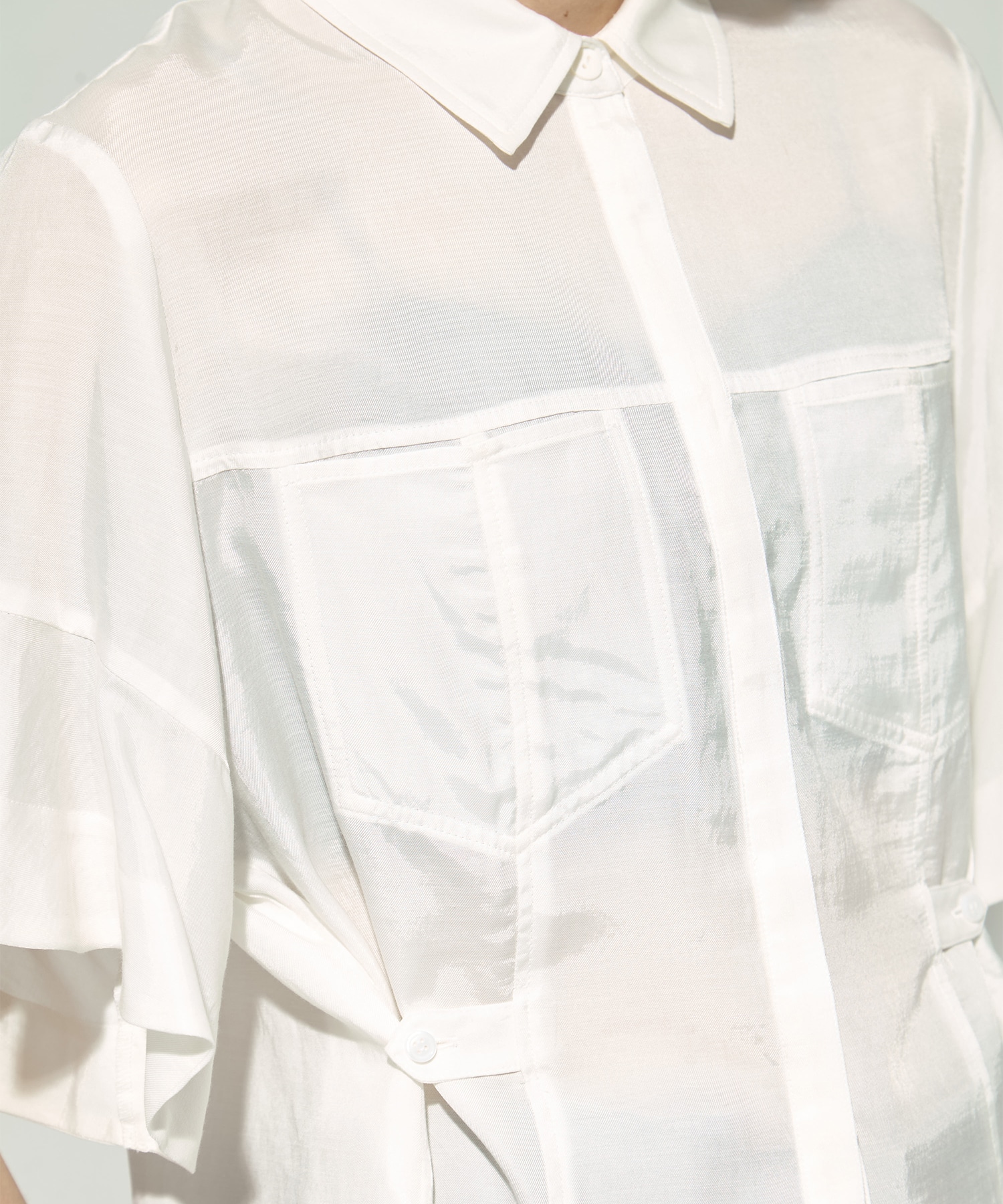 Hem Flare 2way Blouse STUDIOUS