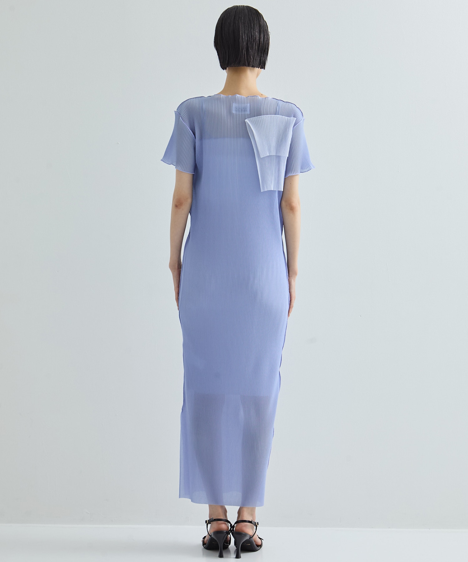 別注SHEER LAYERED SHORT SLEEVE DRESS kotohayokozawa