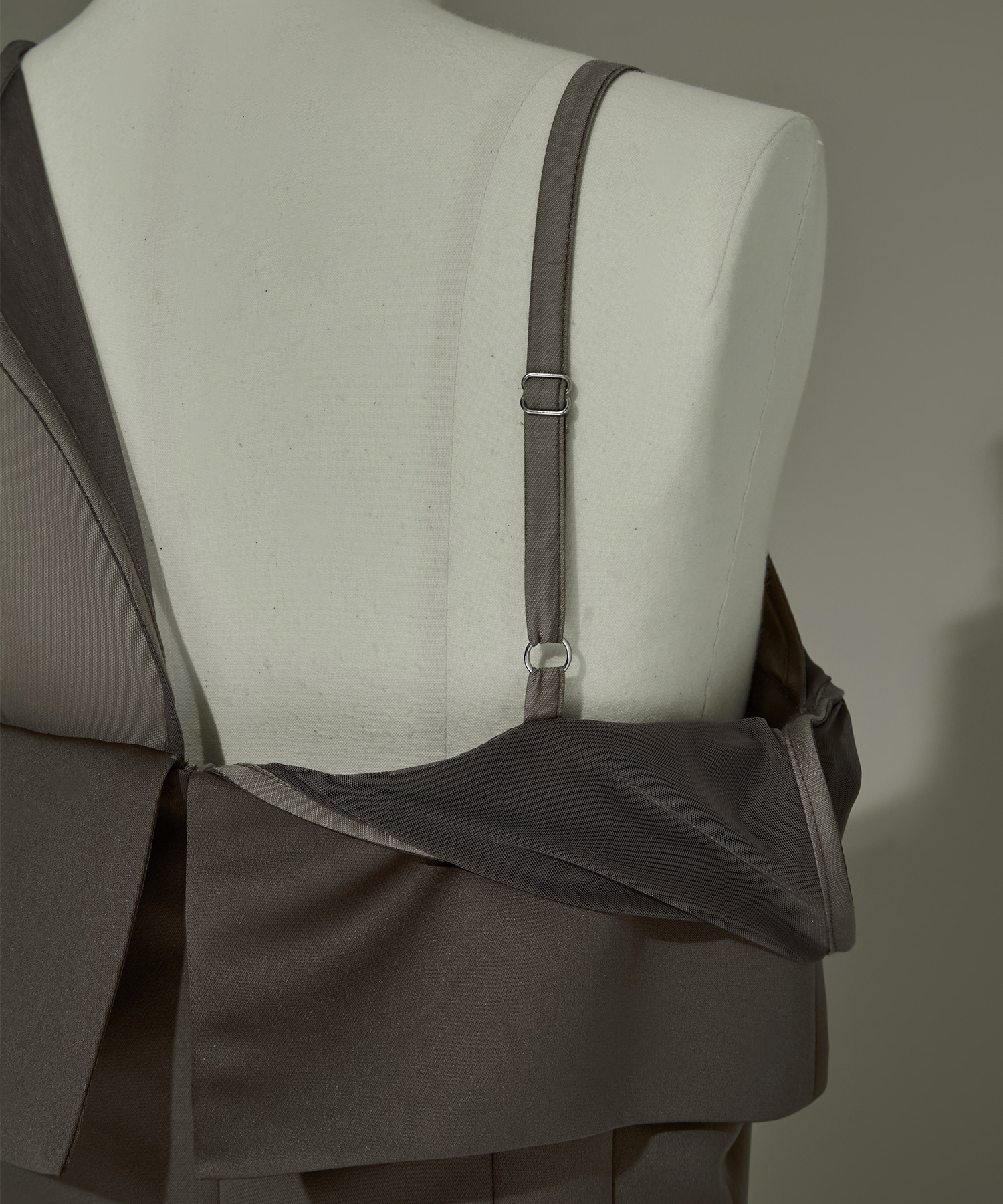 CORSET LAYERED SHEER DRESS(S GREY): AMERI: WOMENS｜ STUDIOUS